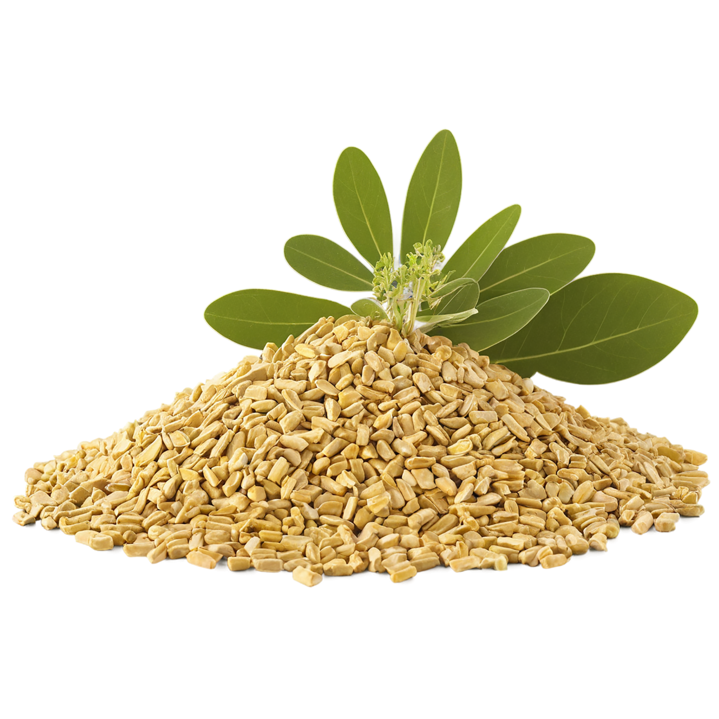 Fenugreek spices isolated on transparent background #9788