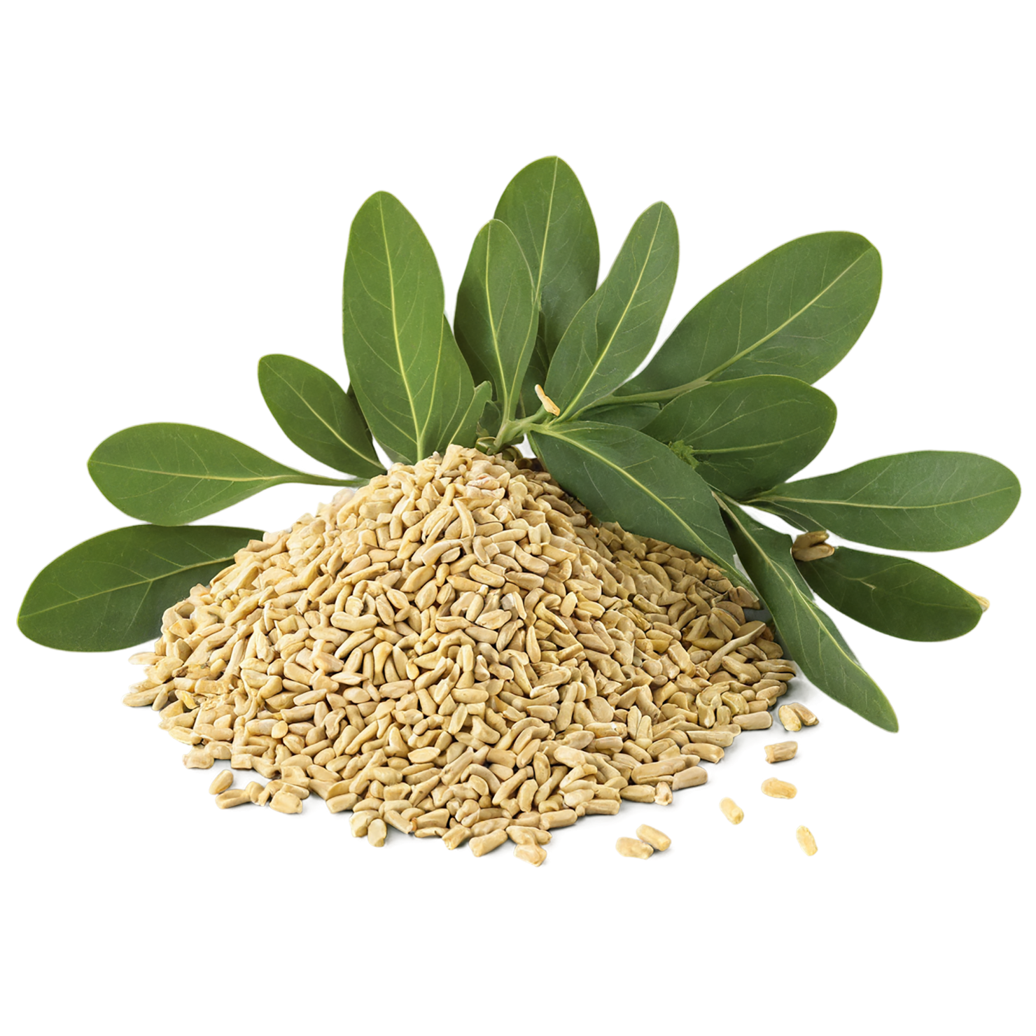 Fenugreek spices isolated on transparent background #9796