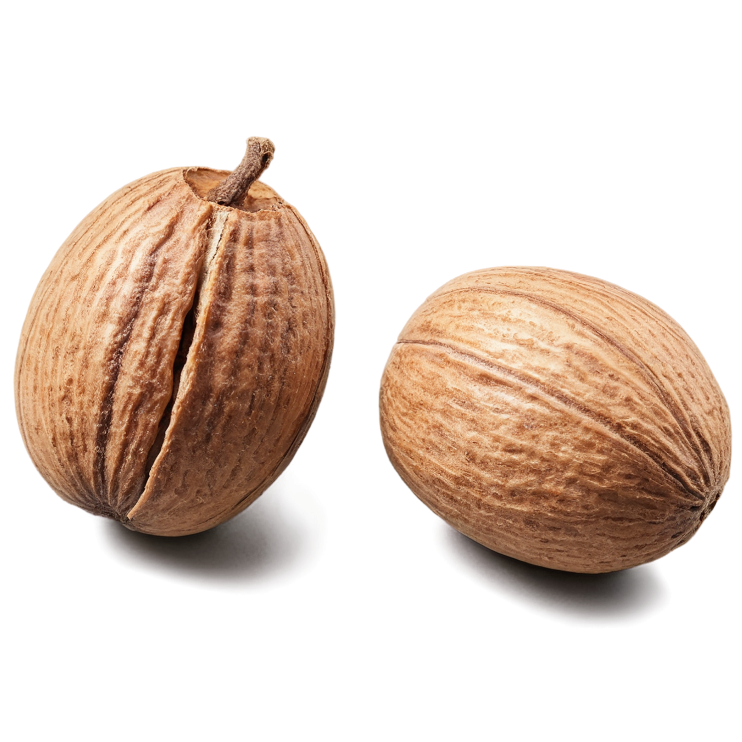 Nutmeg spices isolated on transparent background #9856