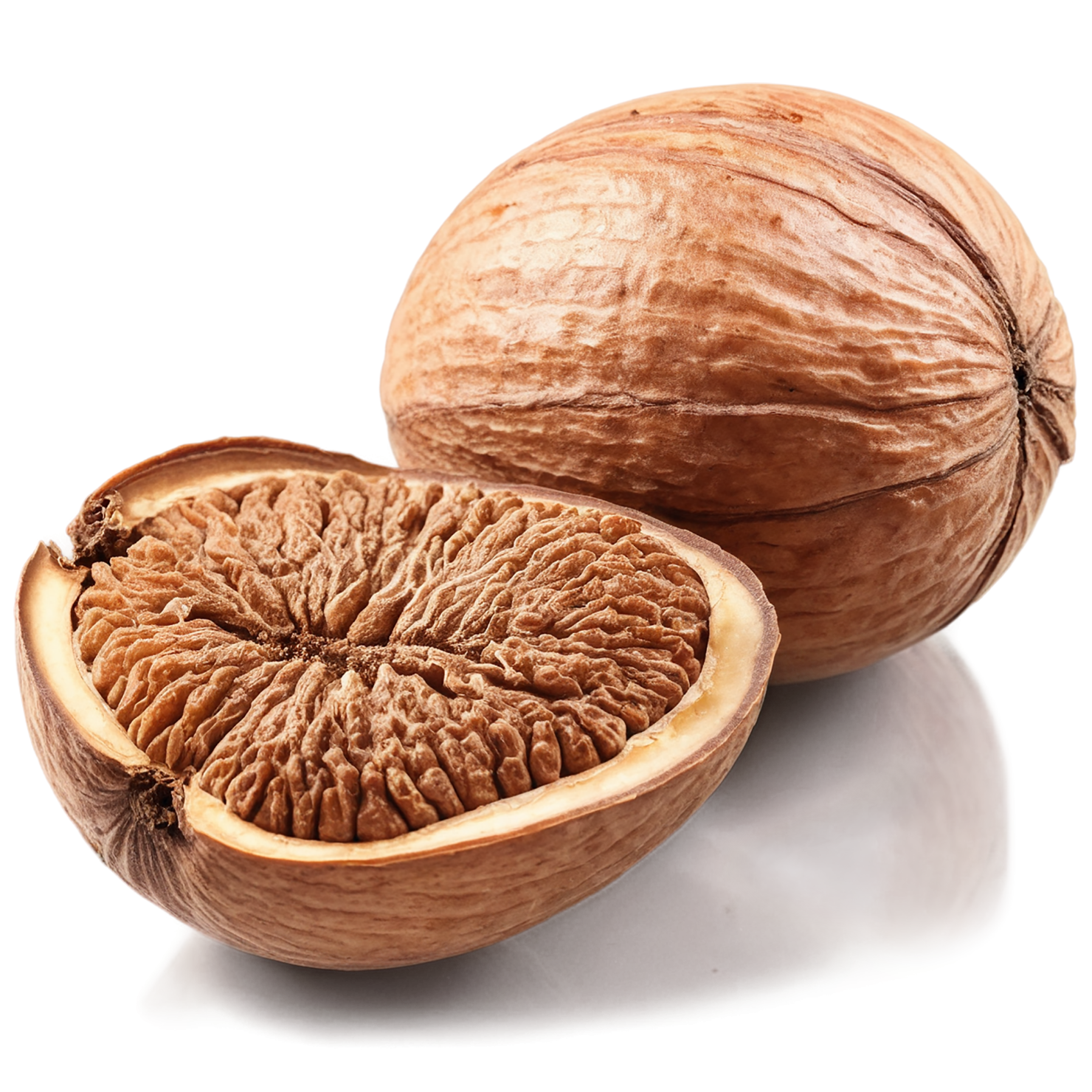 Nutmeg spices isolated on transparent background #9869