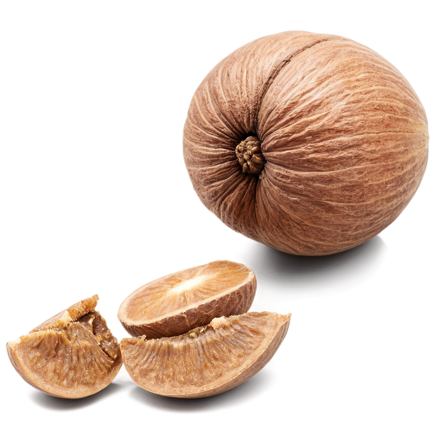 Nutmeg spices isolated on transparent background #9872