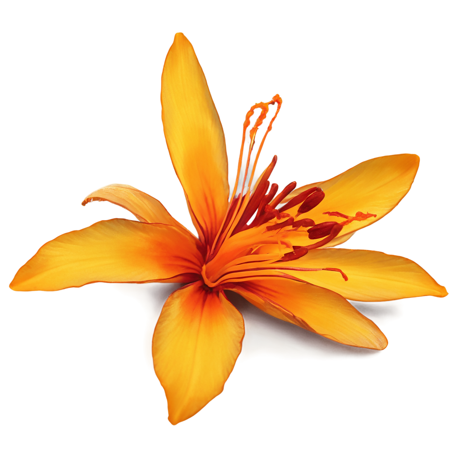 Saffron spices isolated on transparent background #9899