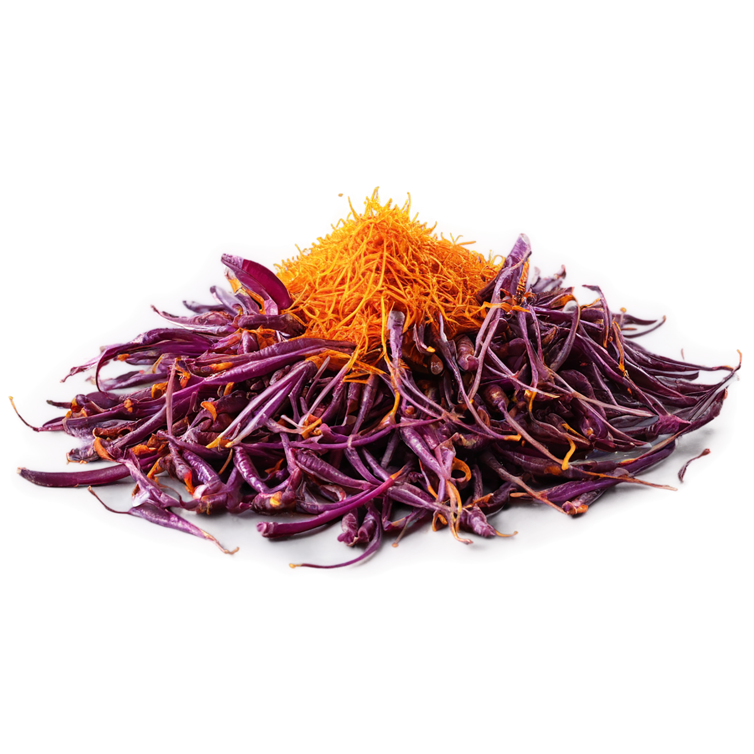 Saffron spices isolated on transparent background #9912