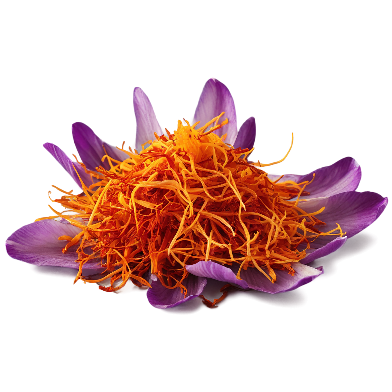 Saffron spices isolated on transparent background #9916