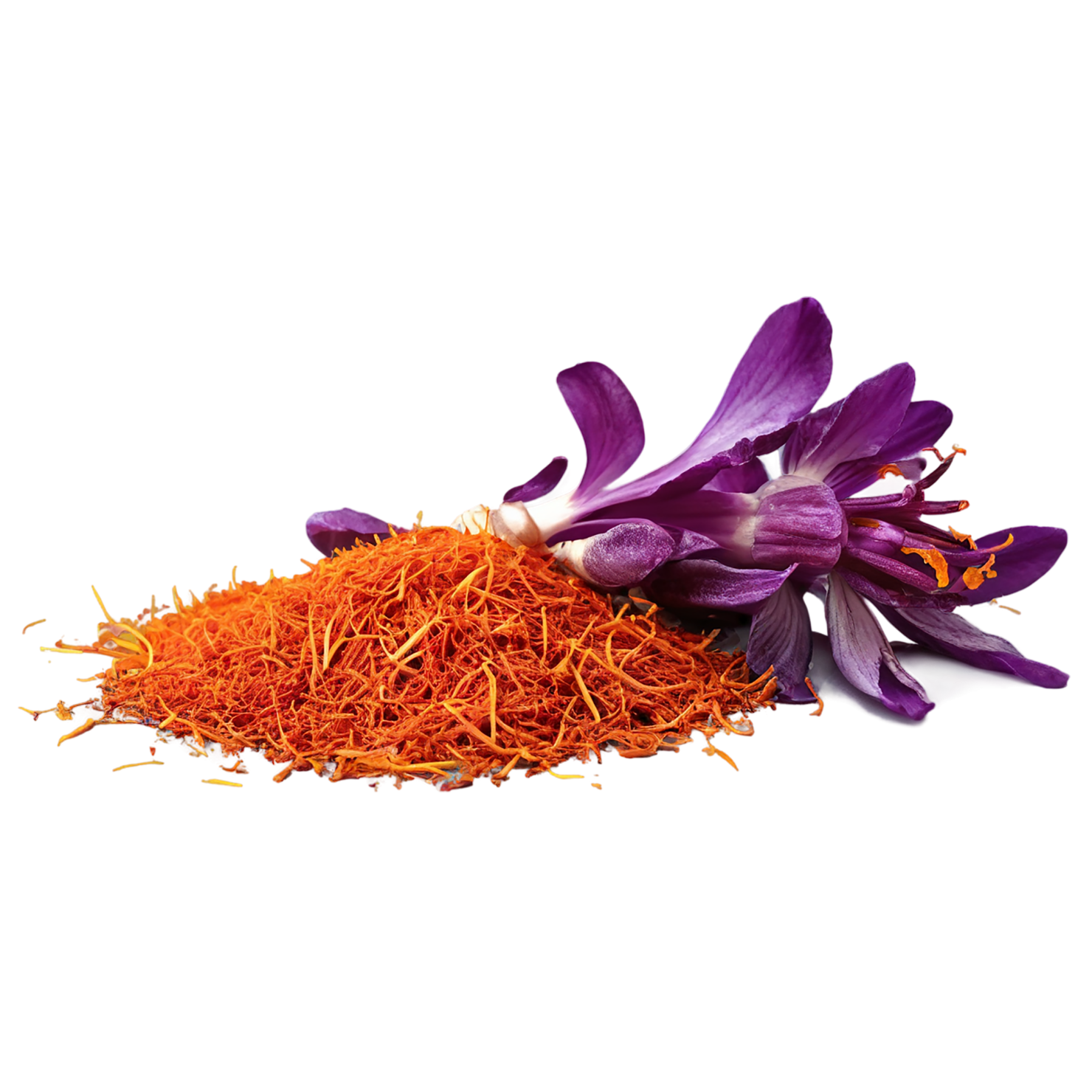 Saffron spices isolated on transparent background #9926