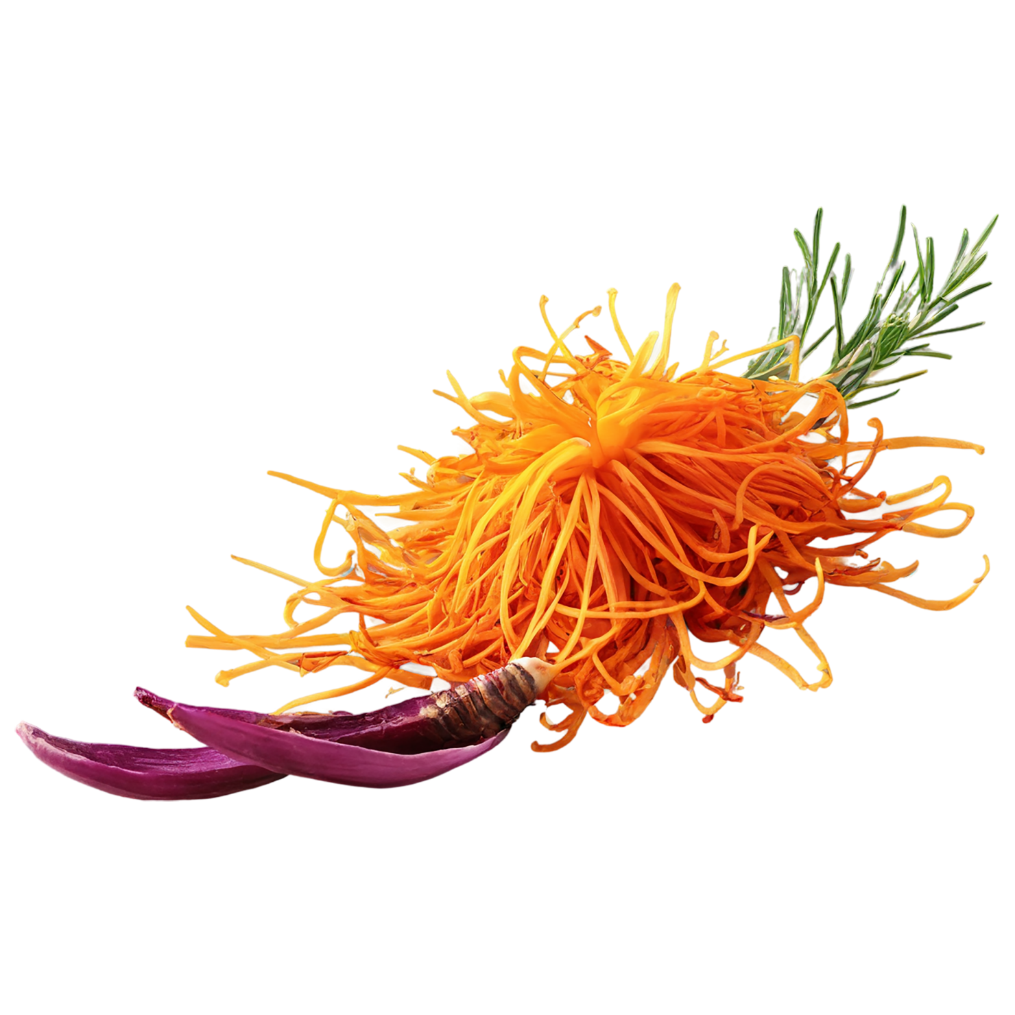 Saffron spices isolated on transparent background #9928