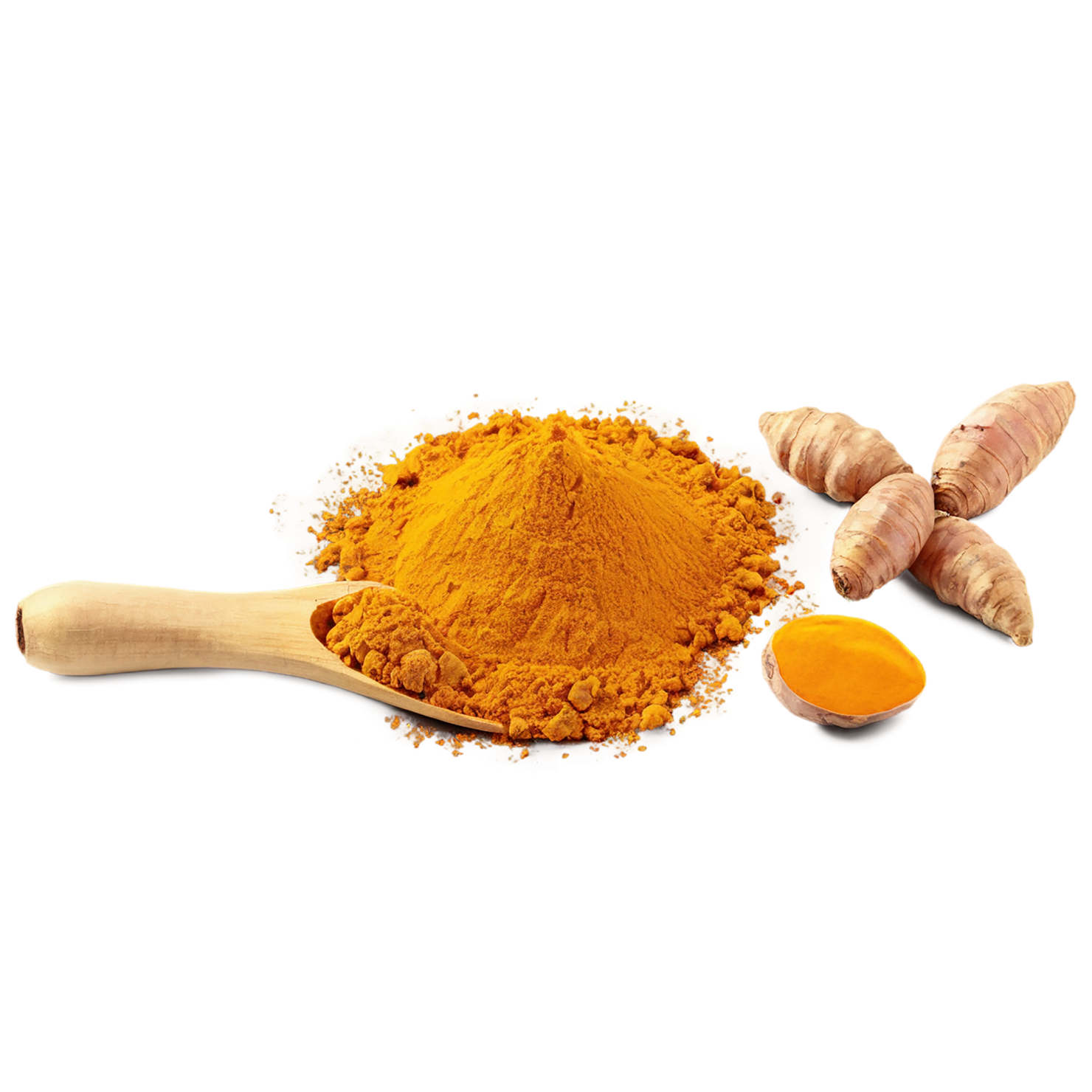 Turmeric spices isolated on transparent background #9959