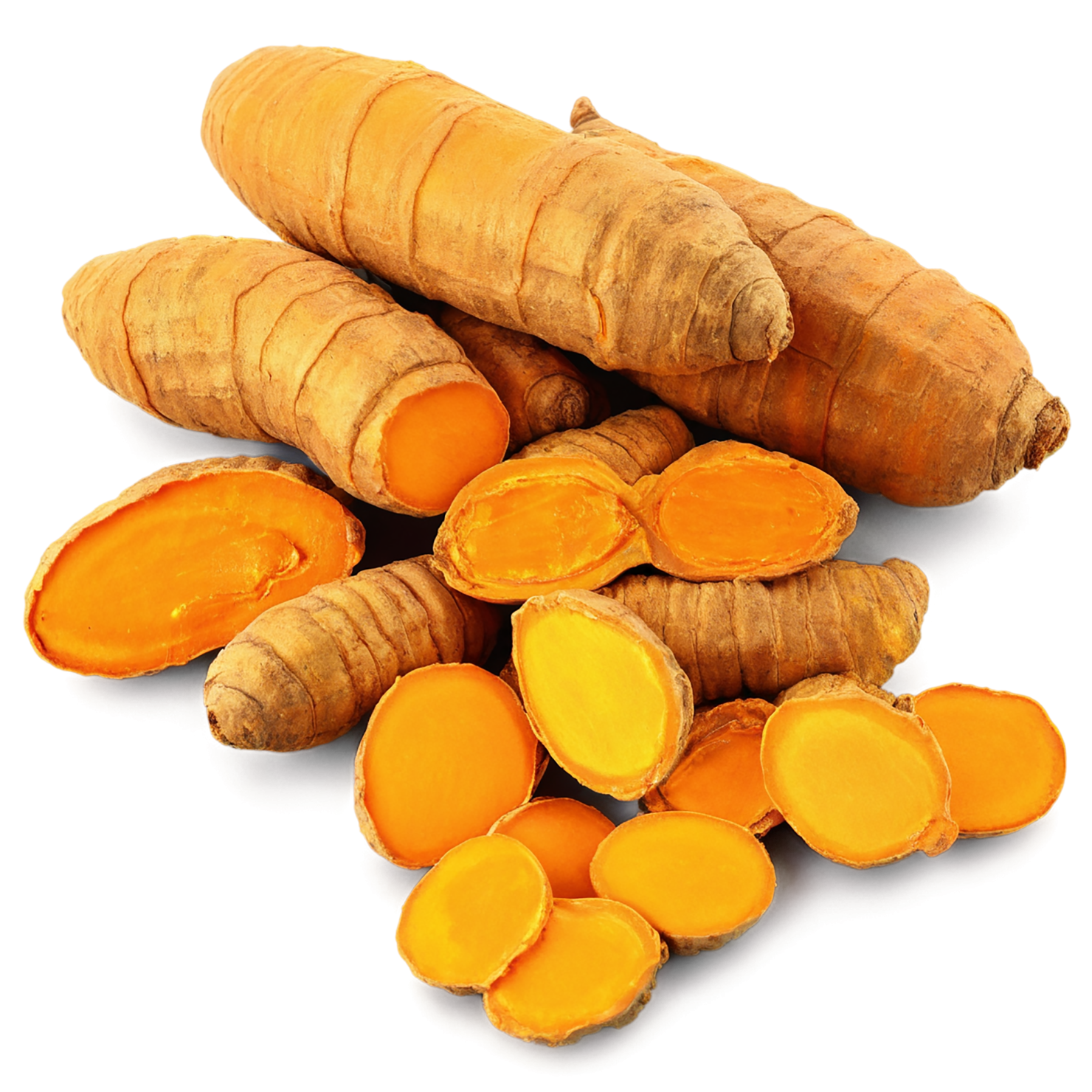 Turmeric spices isolated on transparent background #9962