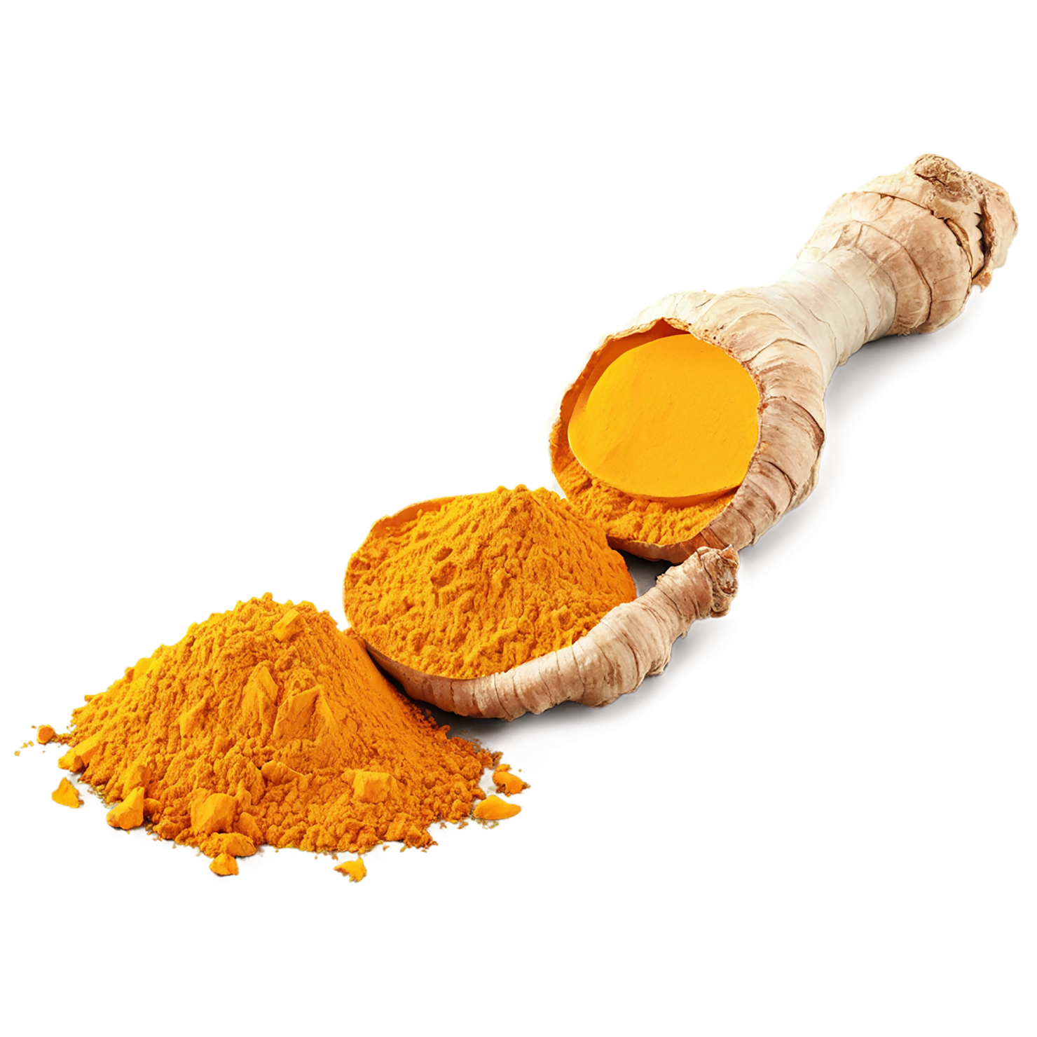 Turmeric spices isolated on transparent background #9963