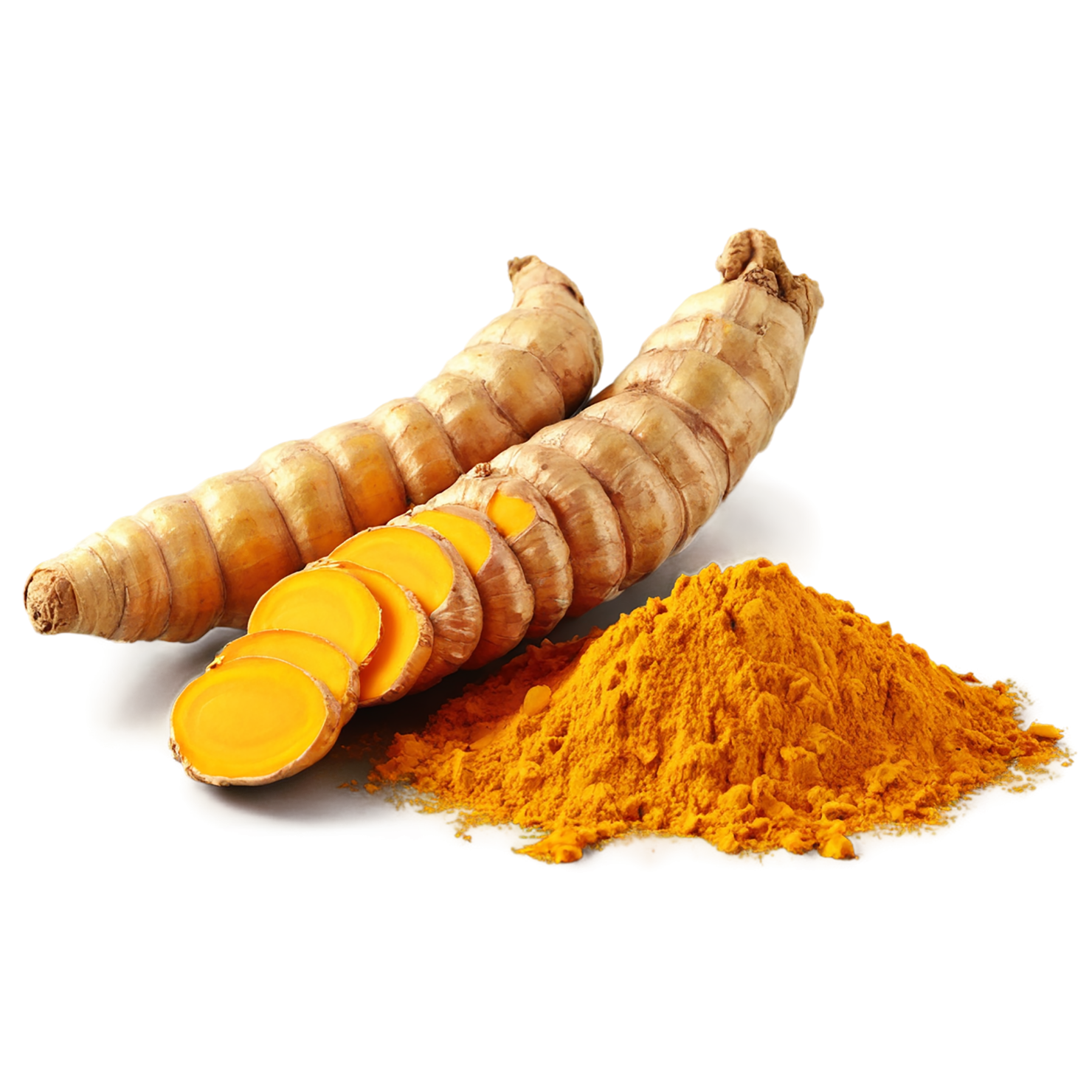 Turmeric spices isolated on transparent background #9967