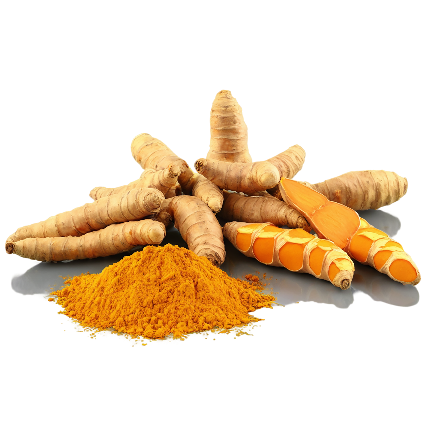 Turmeric spices isolated on transparent background #9971