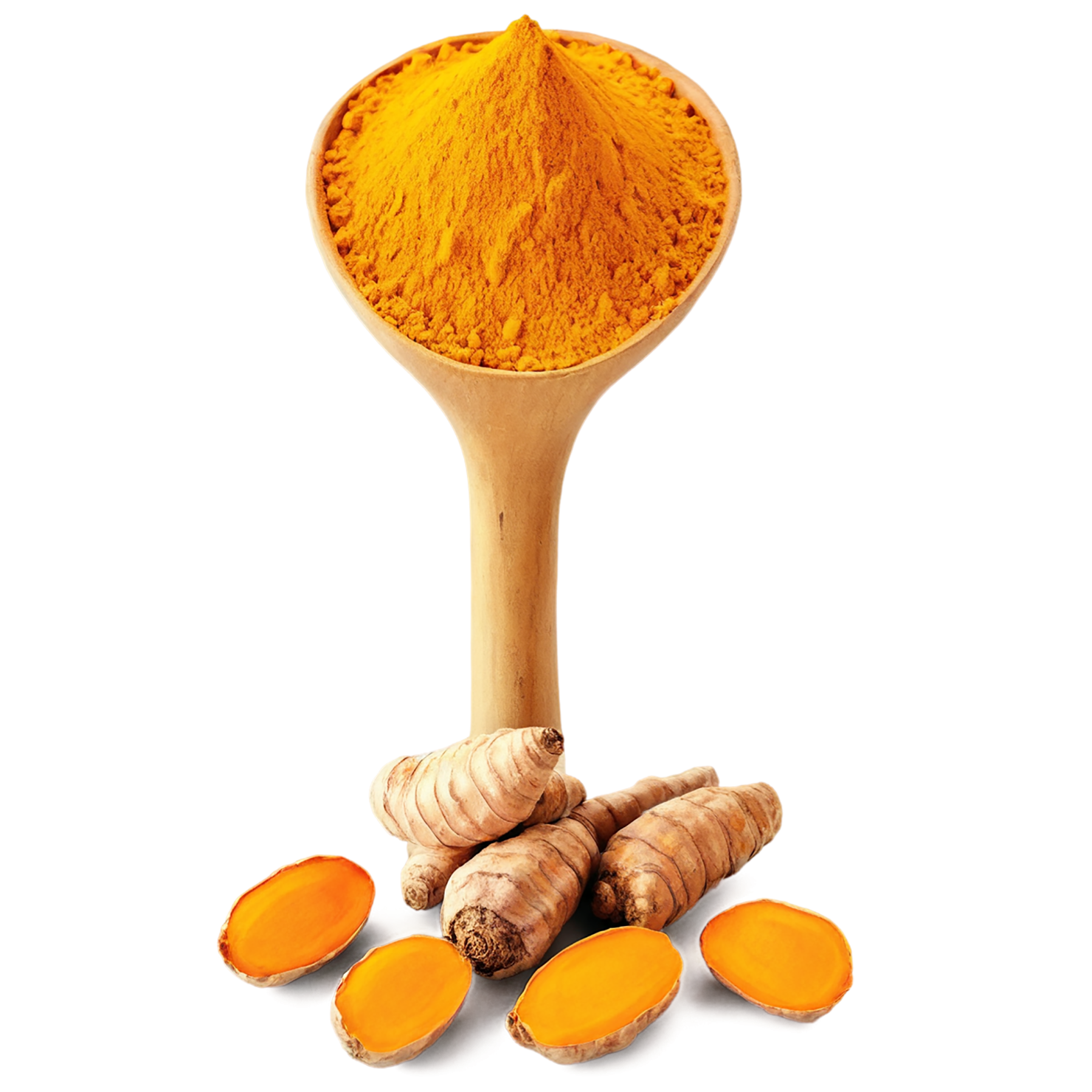Turmeric spices isolated on transparent background #9973