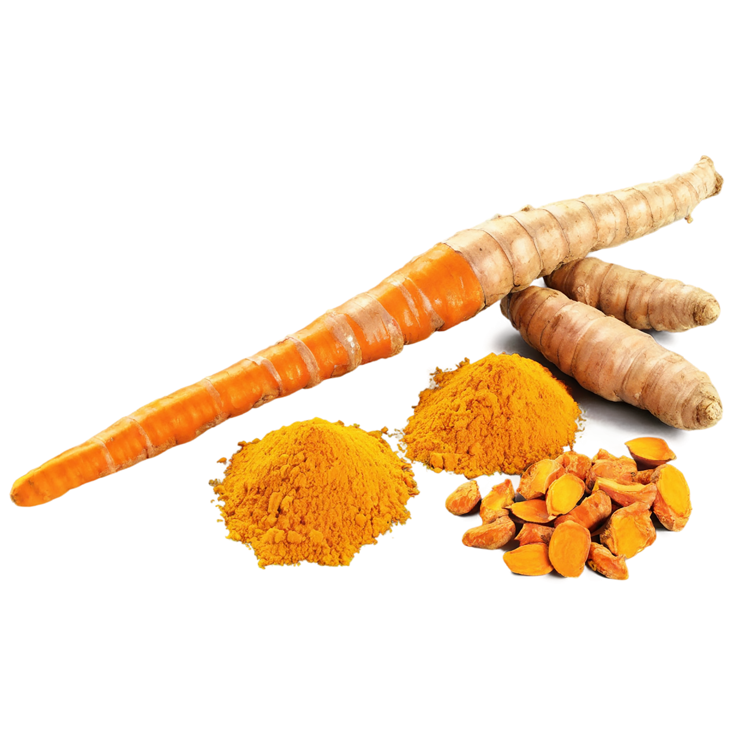Turmeric spices isolated on transparent background #9974