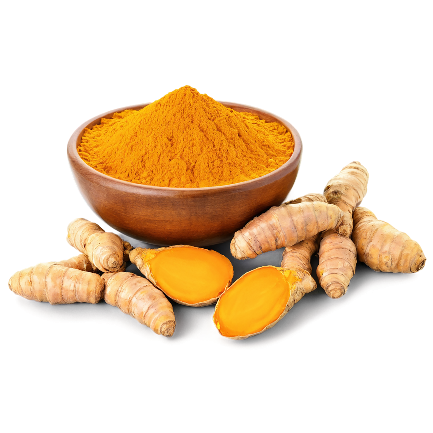 Turmeric spices isolated on transparent background #9975