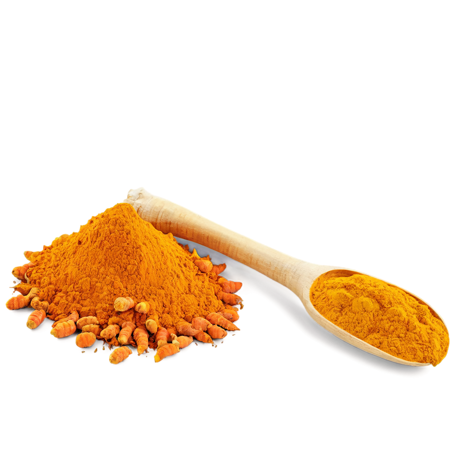 Turmeric spices isolated on transparent background #9977