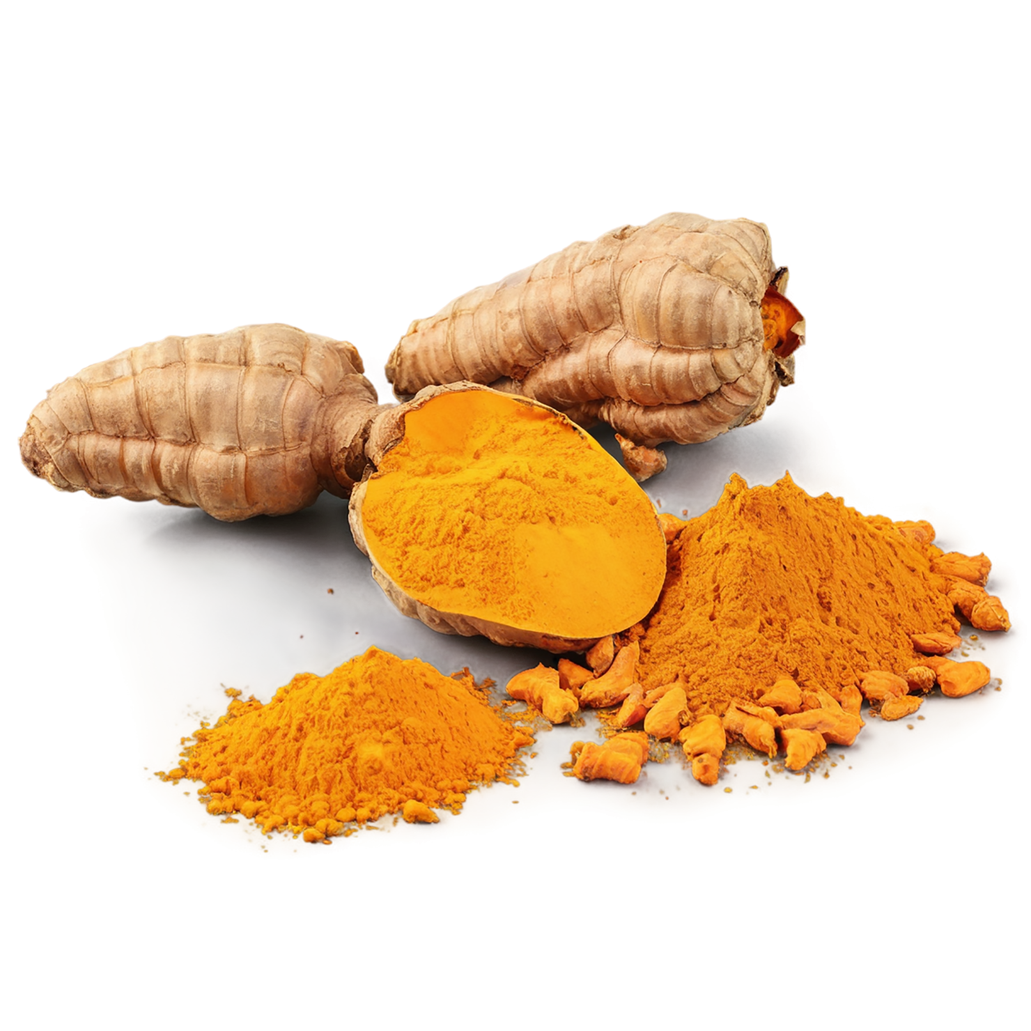 Turmeric spices isolated on transparent background #9980