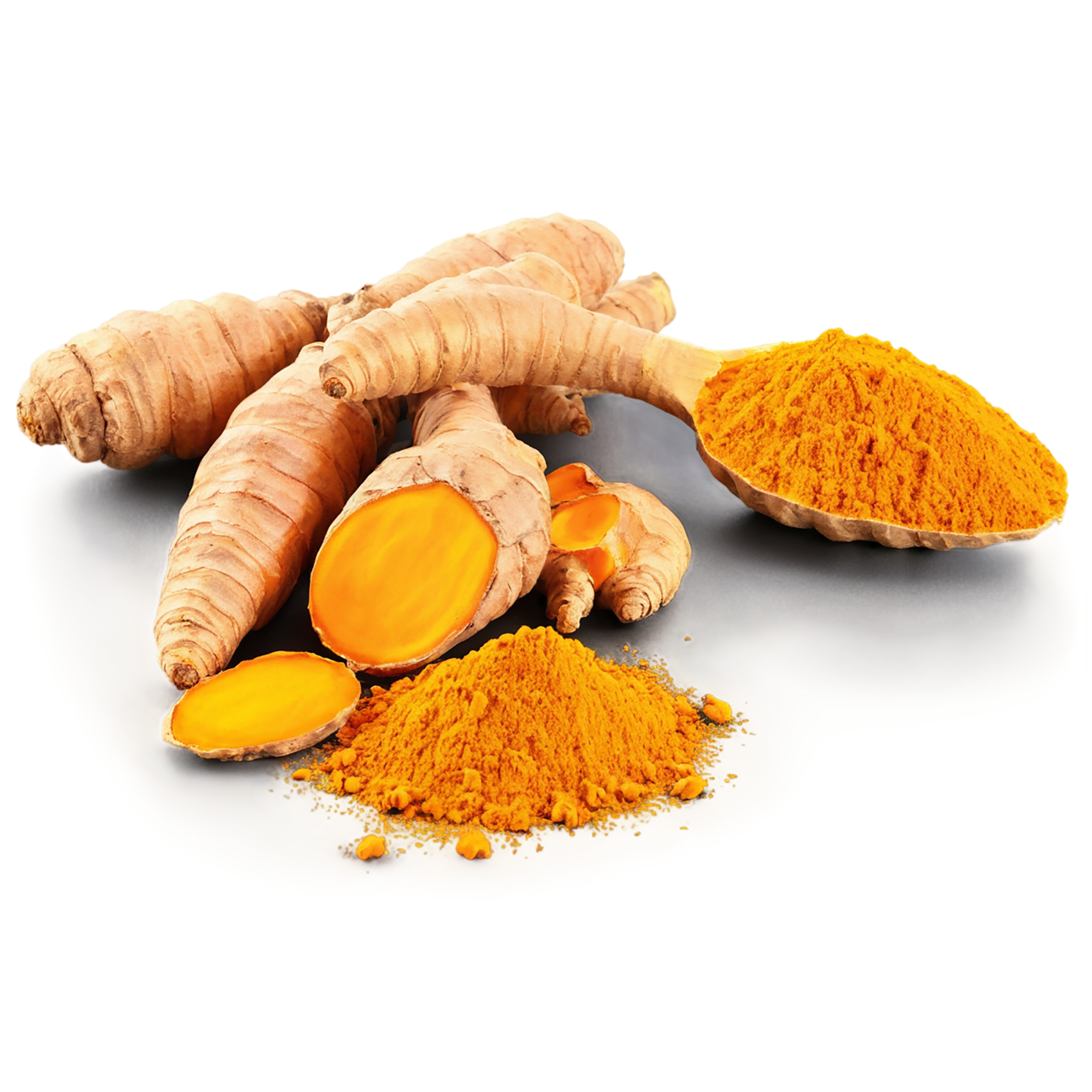 Turmeric spices isolated on transparent background #9984