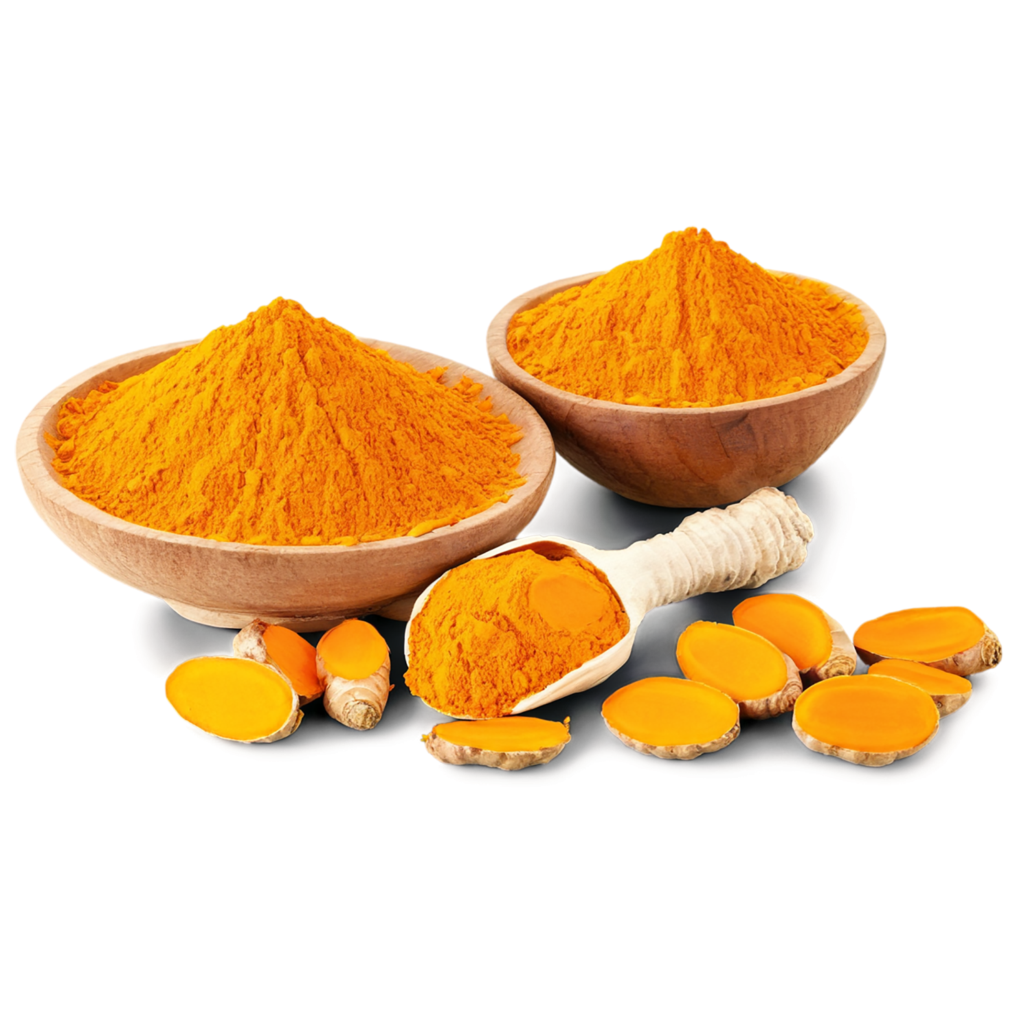 Turmeric spices isolated on transparent background #9985