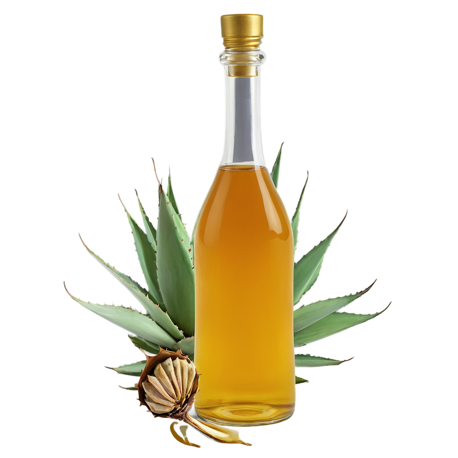 Agave nectar sweeteners isolated on transparent background #9987