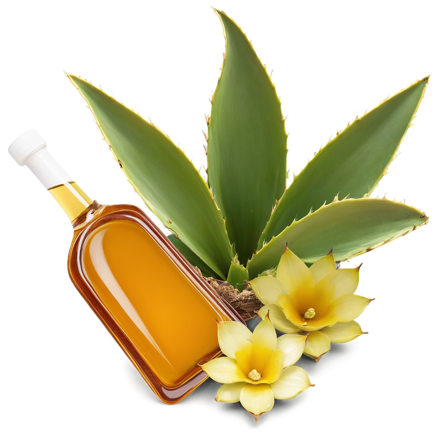 Agave nectar sweeteners isolated on transparent background #9994