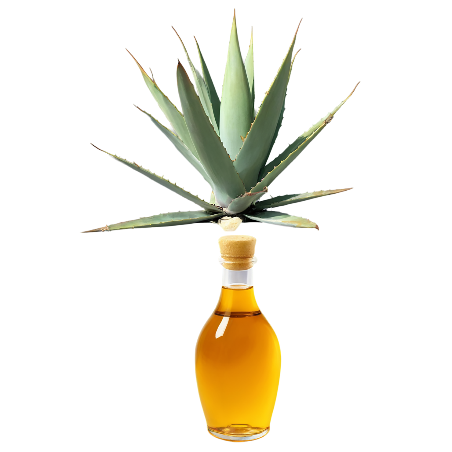 Agave nectar sweeteners isolated on transparent background #9996