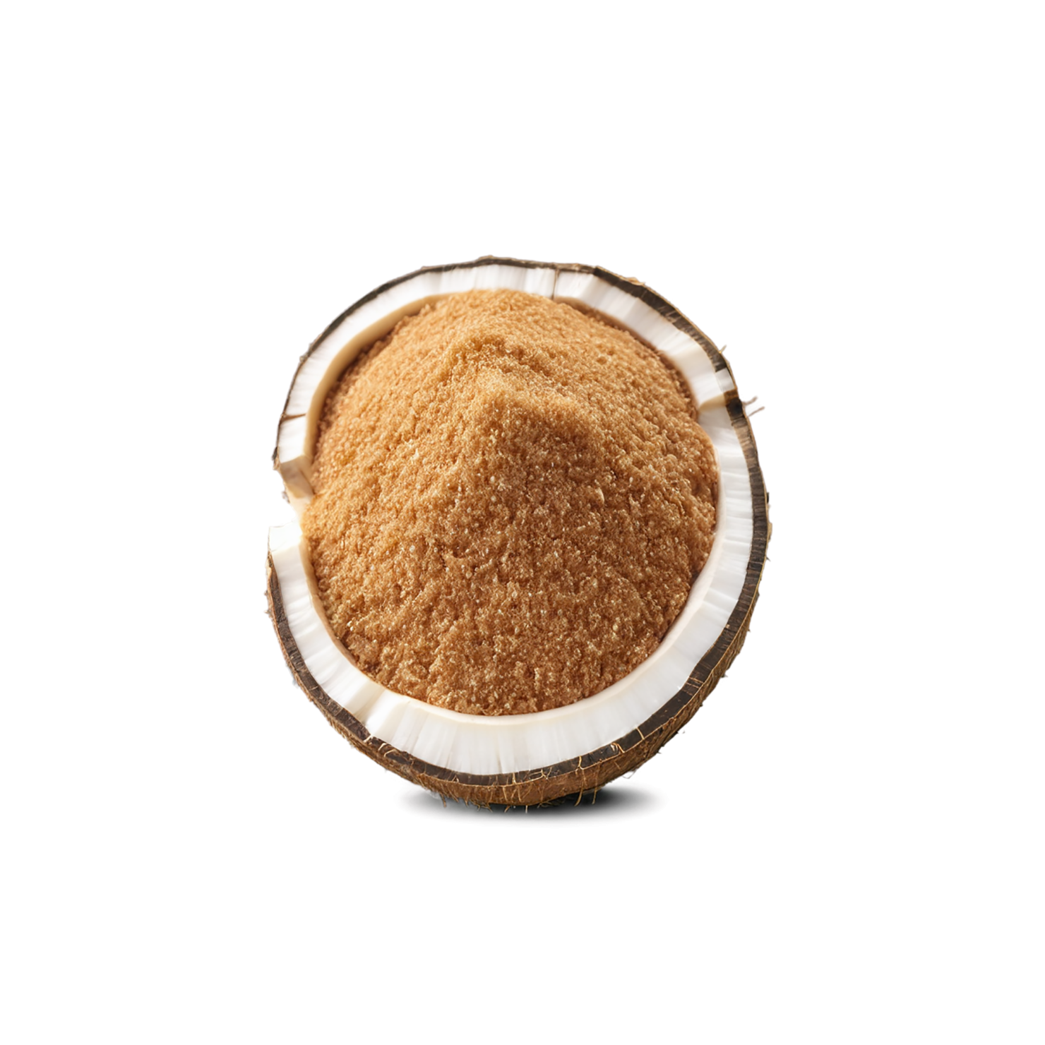 Coconut sugar sweeteners isolated on transparent background #10084
