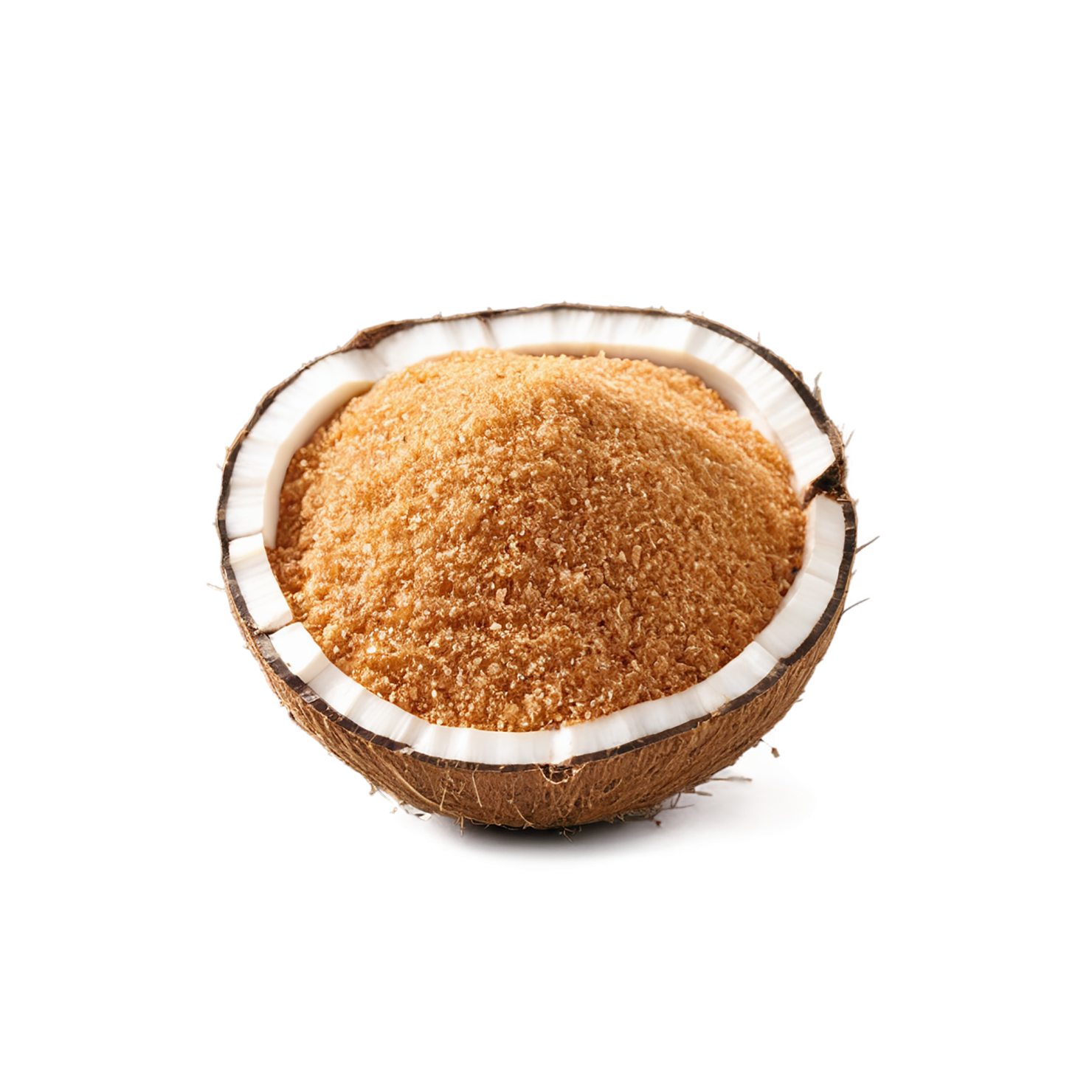 Coconut sugar sweeteners isolated on transparent background #10091