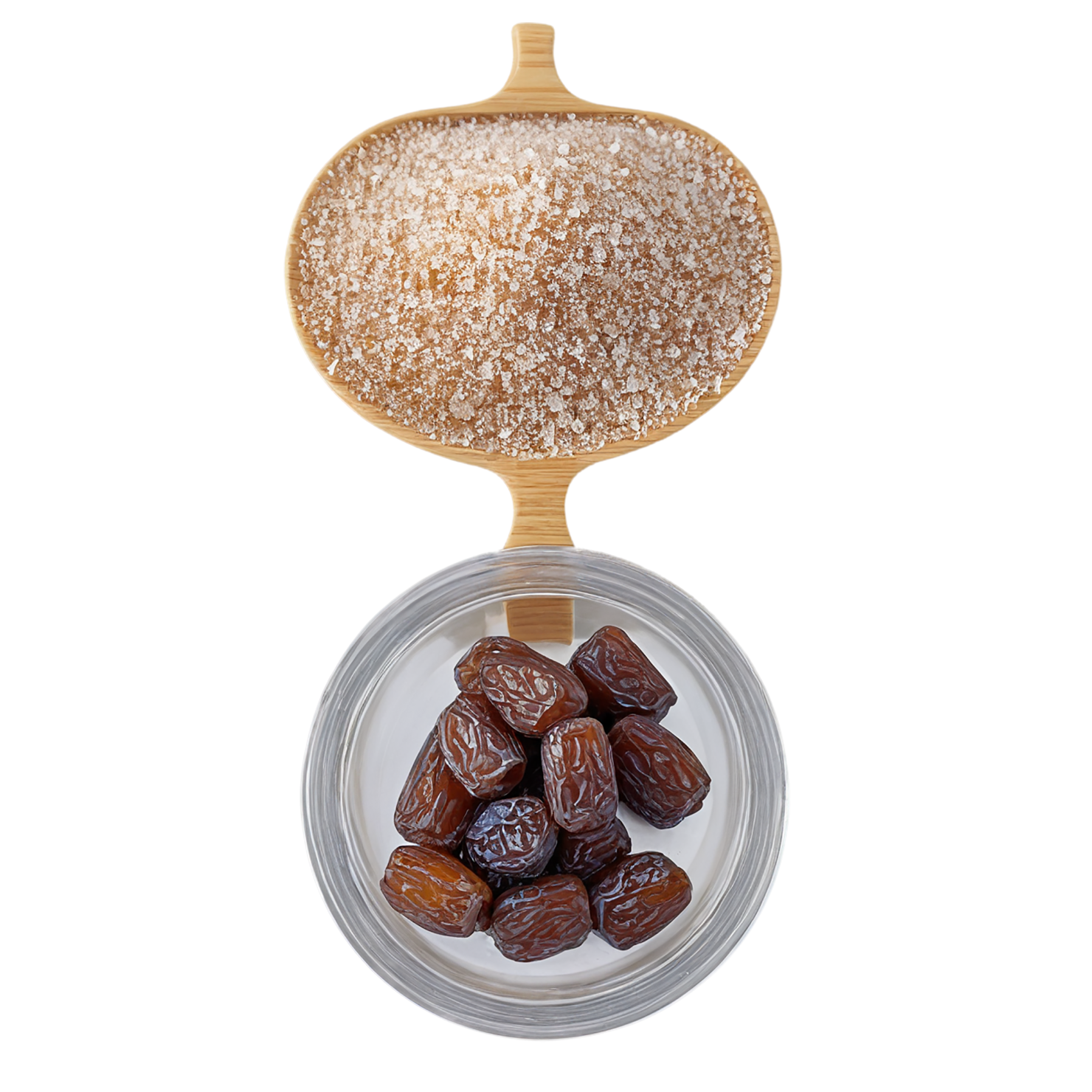 Date sugar sweeteners isolated on transparent background #10130