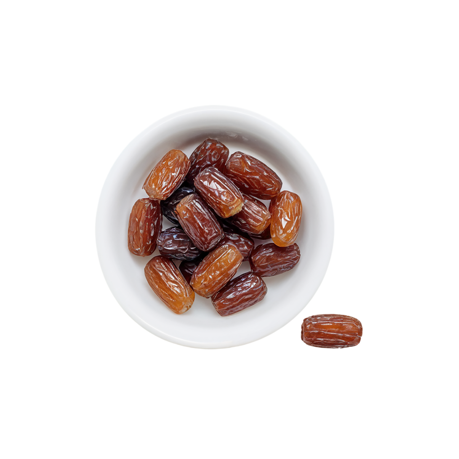 Date sugar sweeteners isolated on transparent background #10132