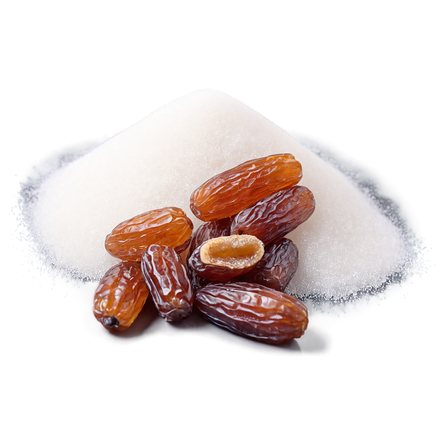 Date sugar sweeteners isolated on transparent background #10148