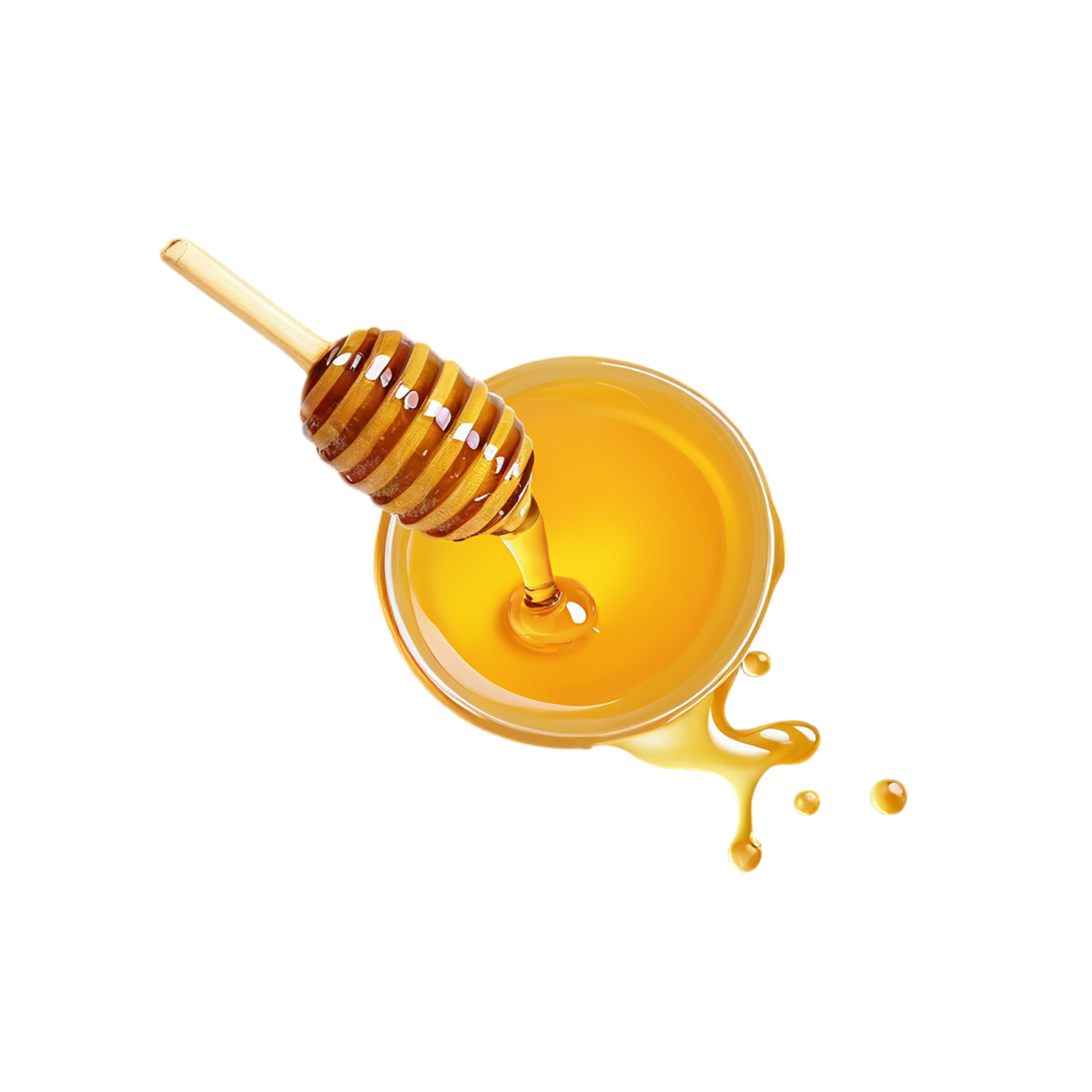 Honey sweeteners isolated on transparent background #10192