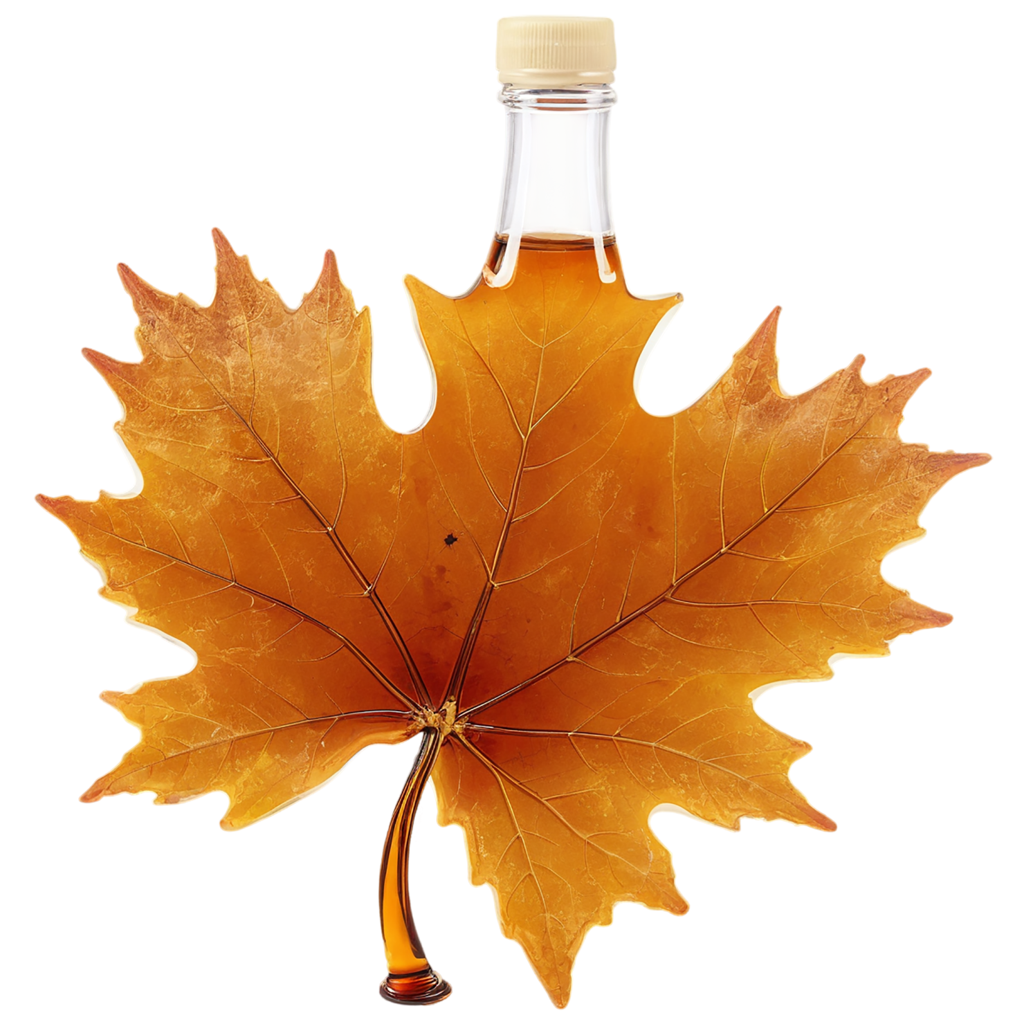 Maple syrup sweeteners isolated on transparent background #10232