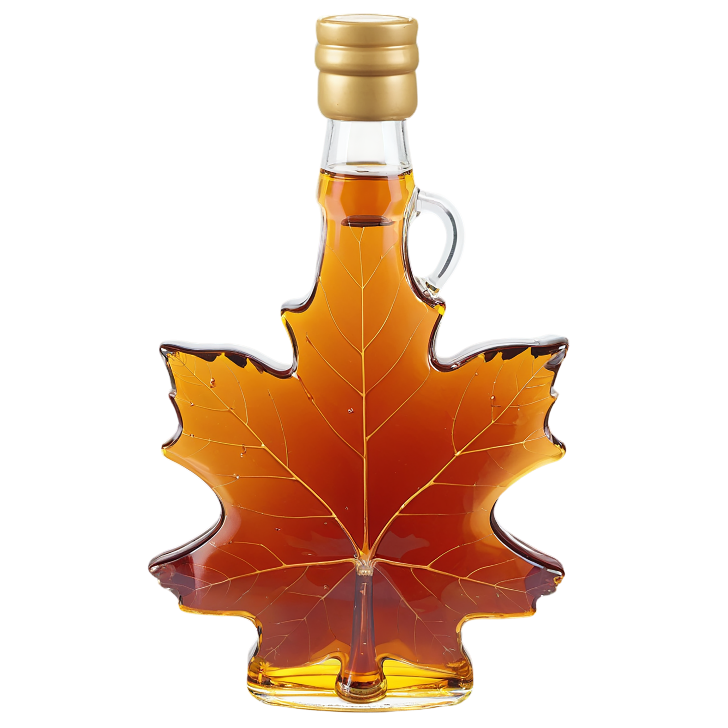 Maple syrup sweeteners isolated on transparent background #10241