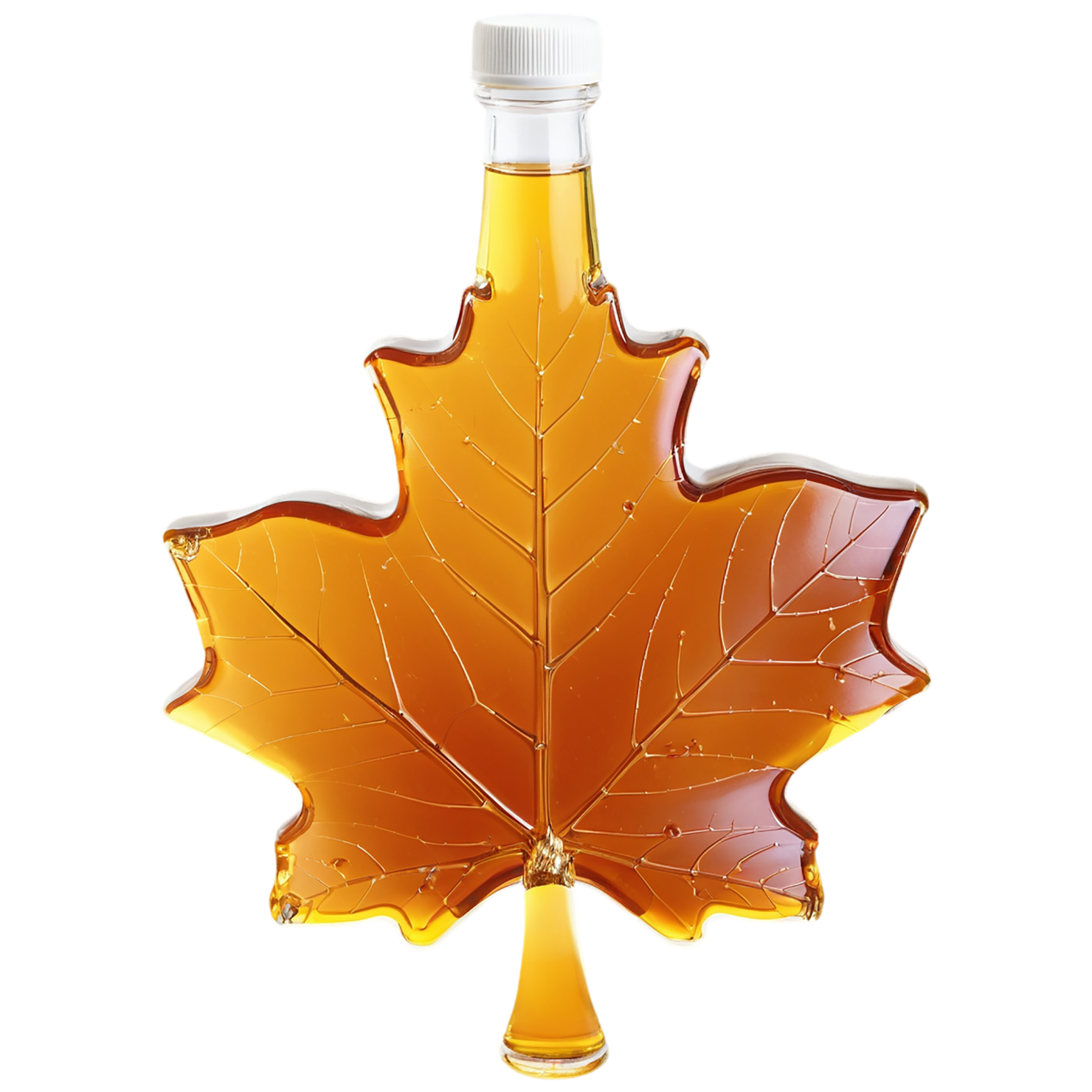 Maple syrup sweeteners isolated on transparent background #10242