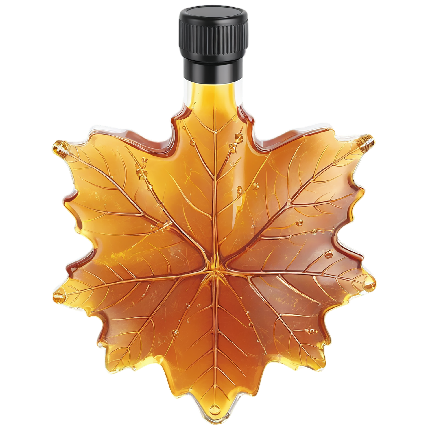 Maple syrup sweeteners isolated on transparent background #10243