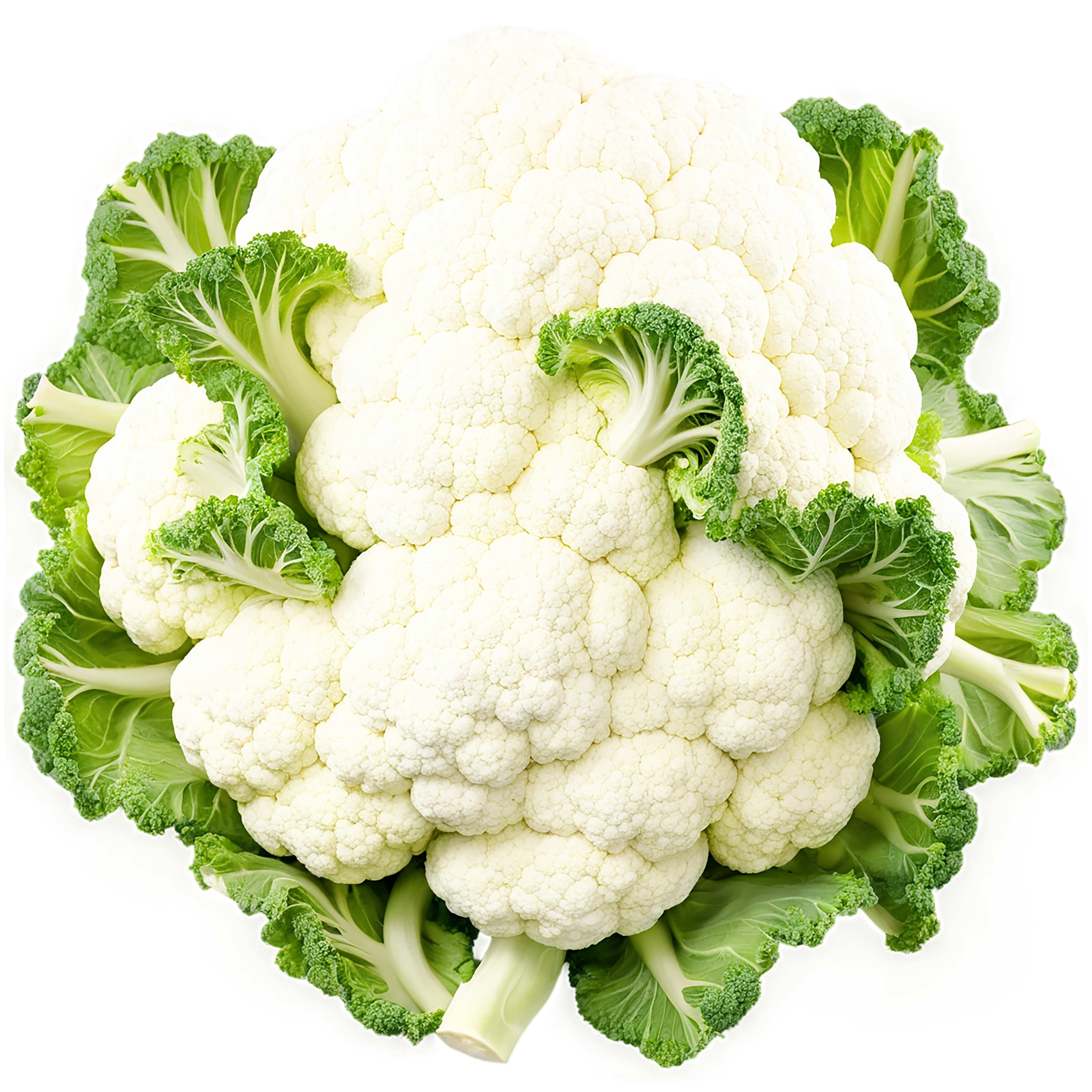 Cauliflower vegetables isolated on transparent background #11038