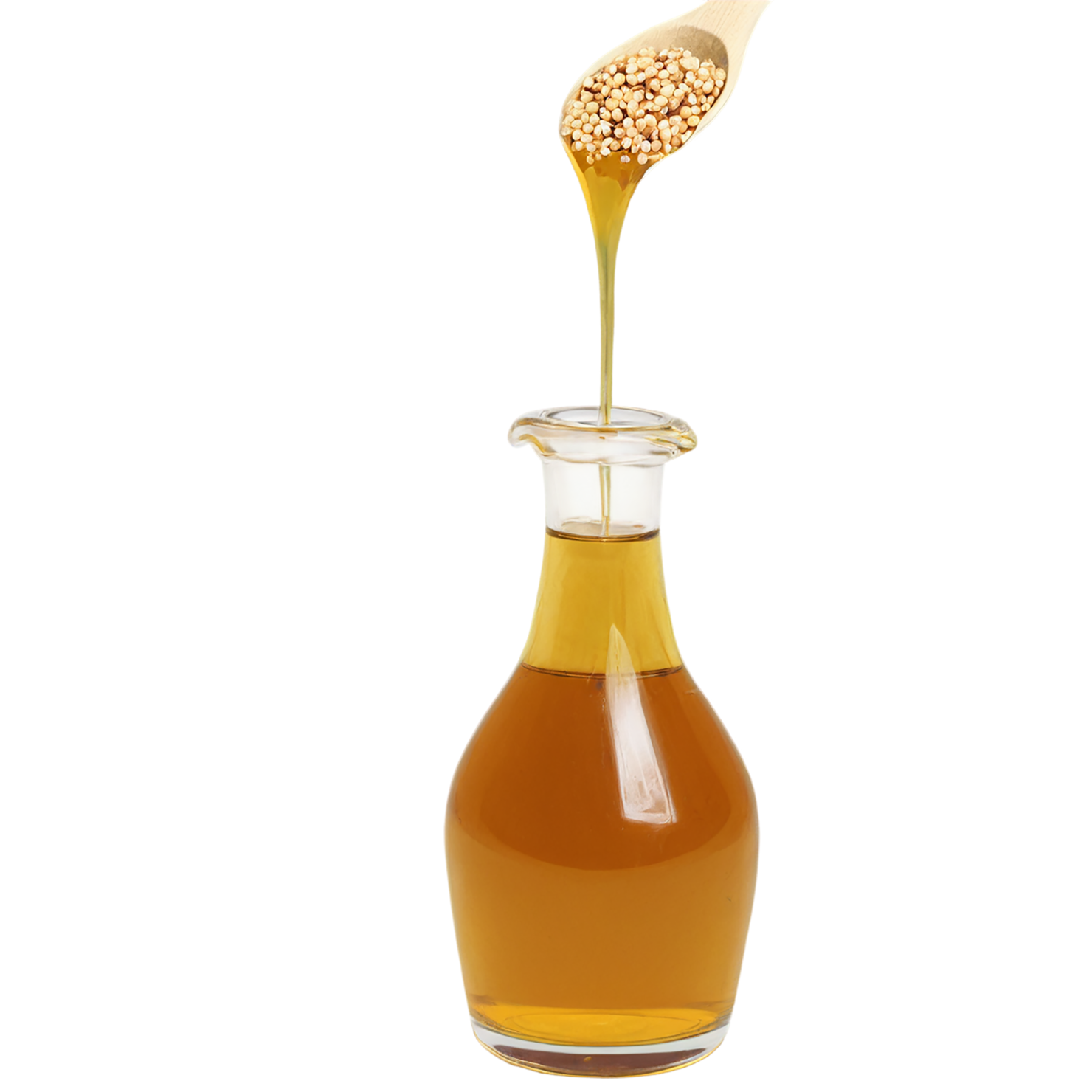 Sorghum syrup sweeteners isolated on transparent background #10329