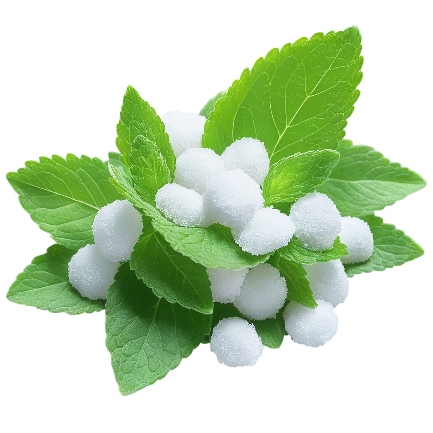 Stevia sweeteners isolated on transparent background #10381