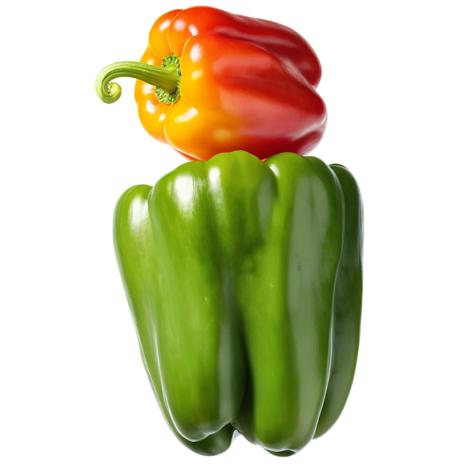 Bell pepper vegetables isolated on transparent background #10650