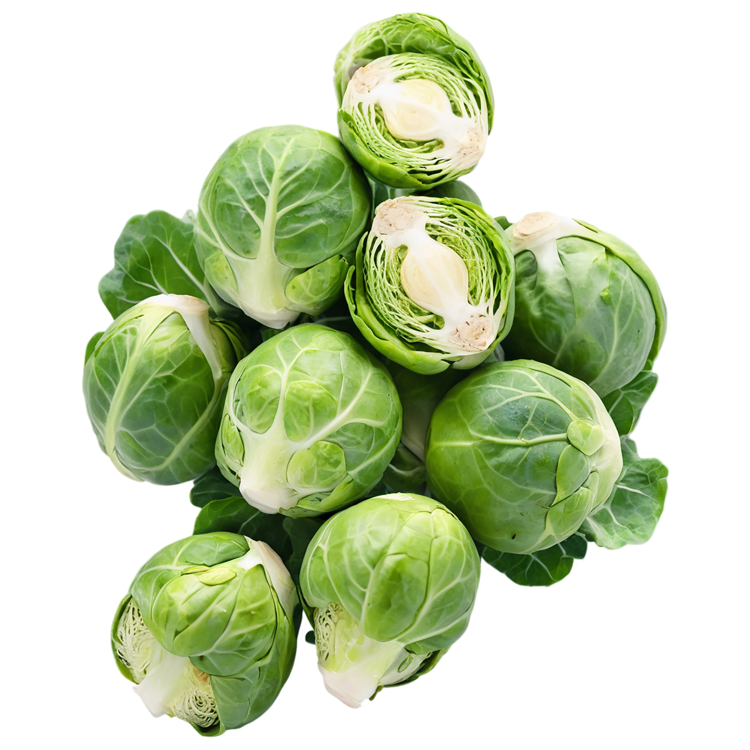 Brussels sprouts vegetables isolated on transparent background #10765