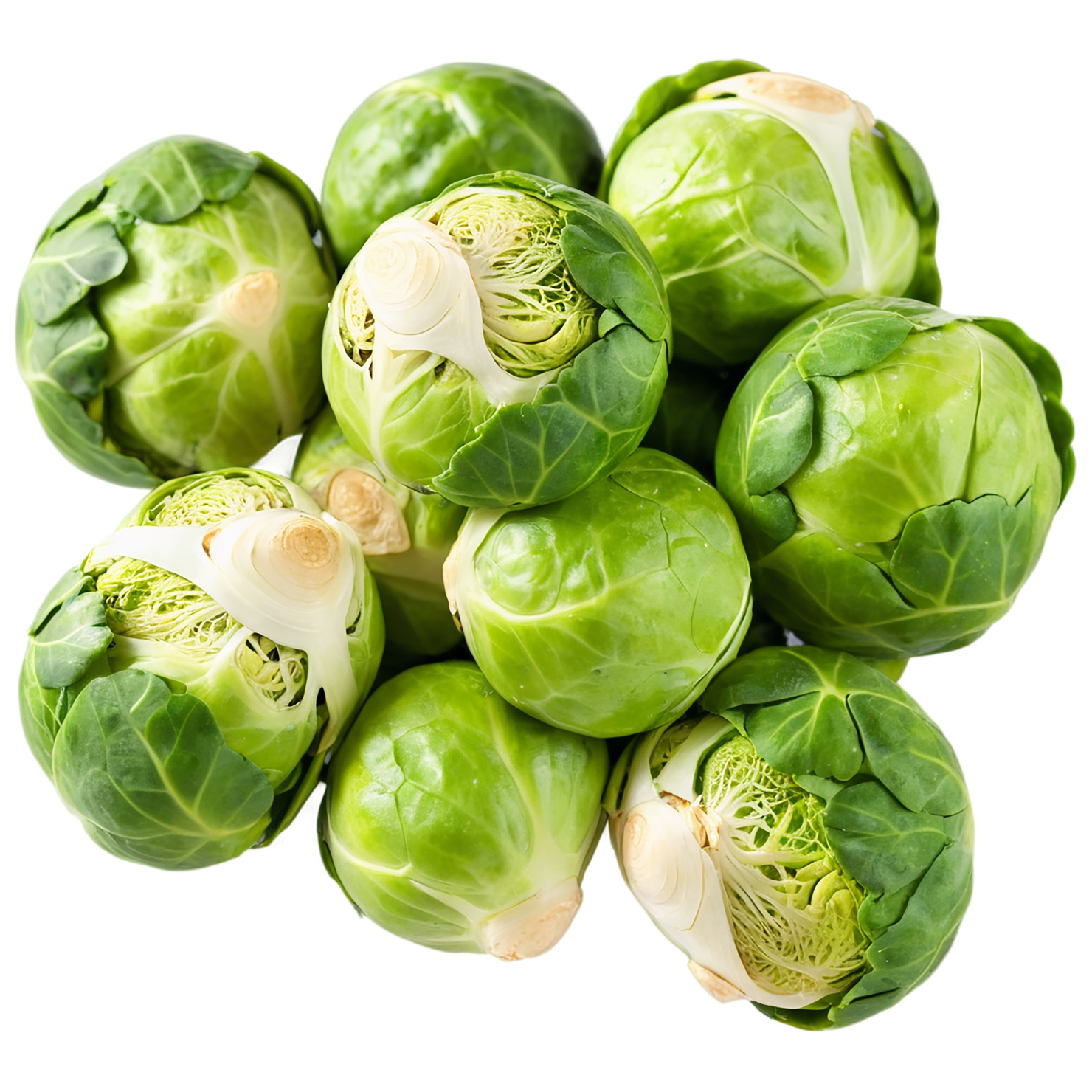 Brussels sprouts vegetables isolated on transparent background #10767
