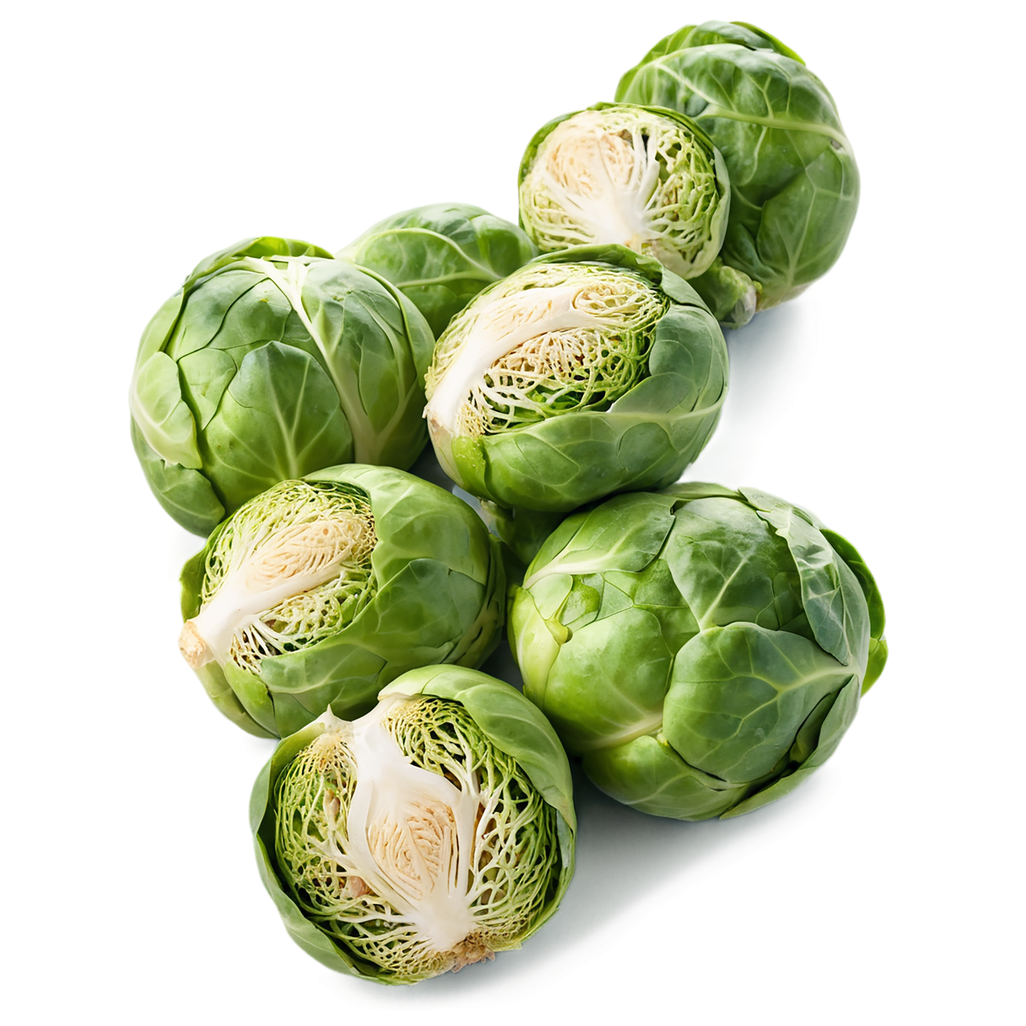Brussels sprouts vegetables isolated on transparent background #10782