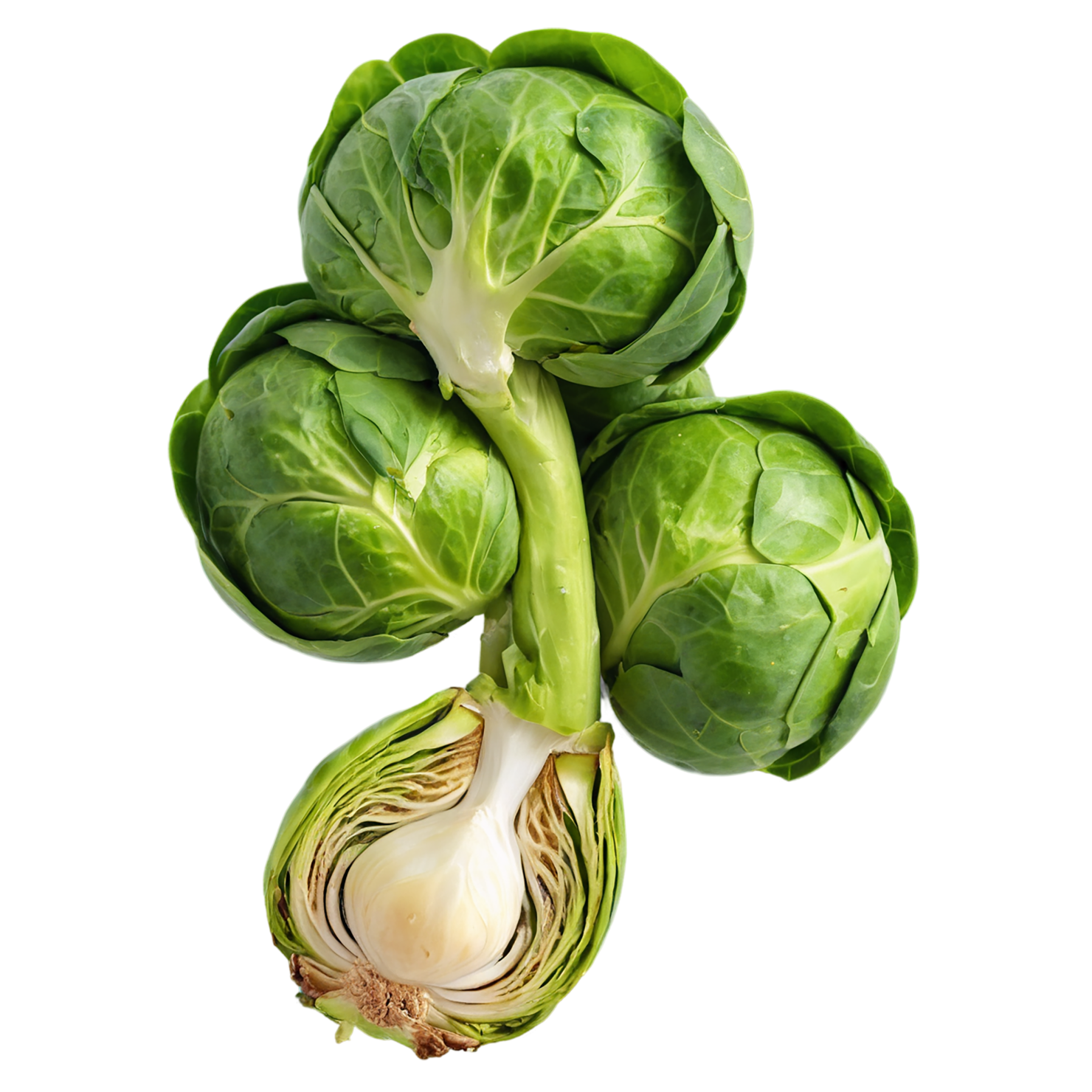 Brussels sprouts vegetables isolated on transparent background #10787