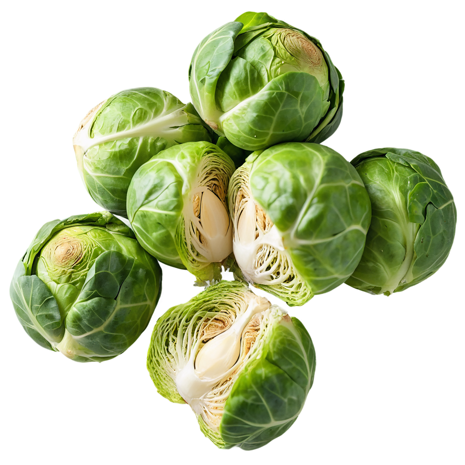 Brussels sprouts vegetables isolated on transparent background #10788