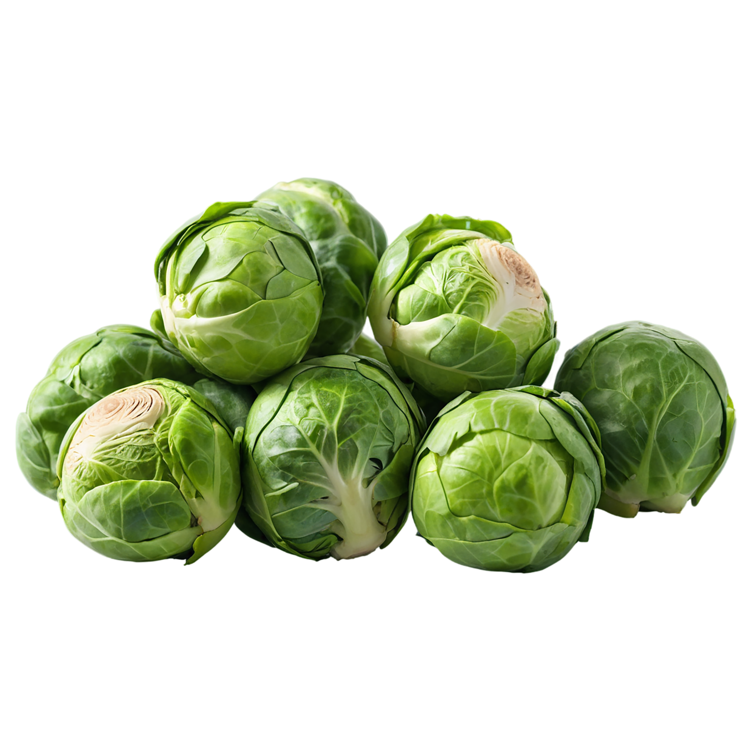 Brussels sprouts vegetables isolated on transparent background #10789