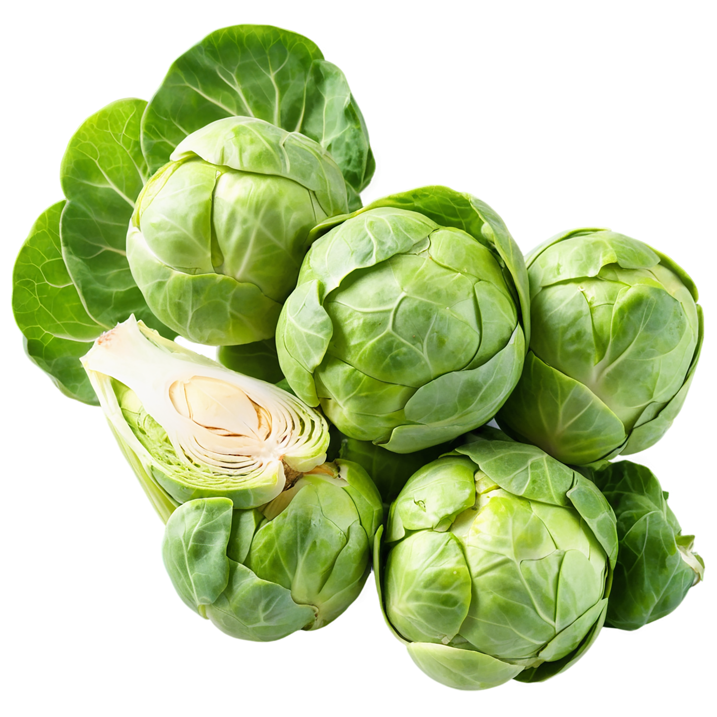 Brussels sprouts vegetables isolated on transparent background #10810
