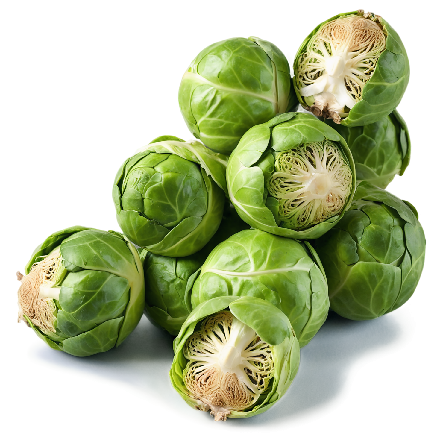 Brussels sprouts vegetables isolated on transparent background #10816