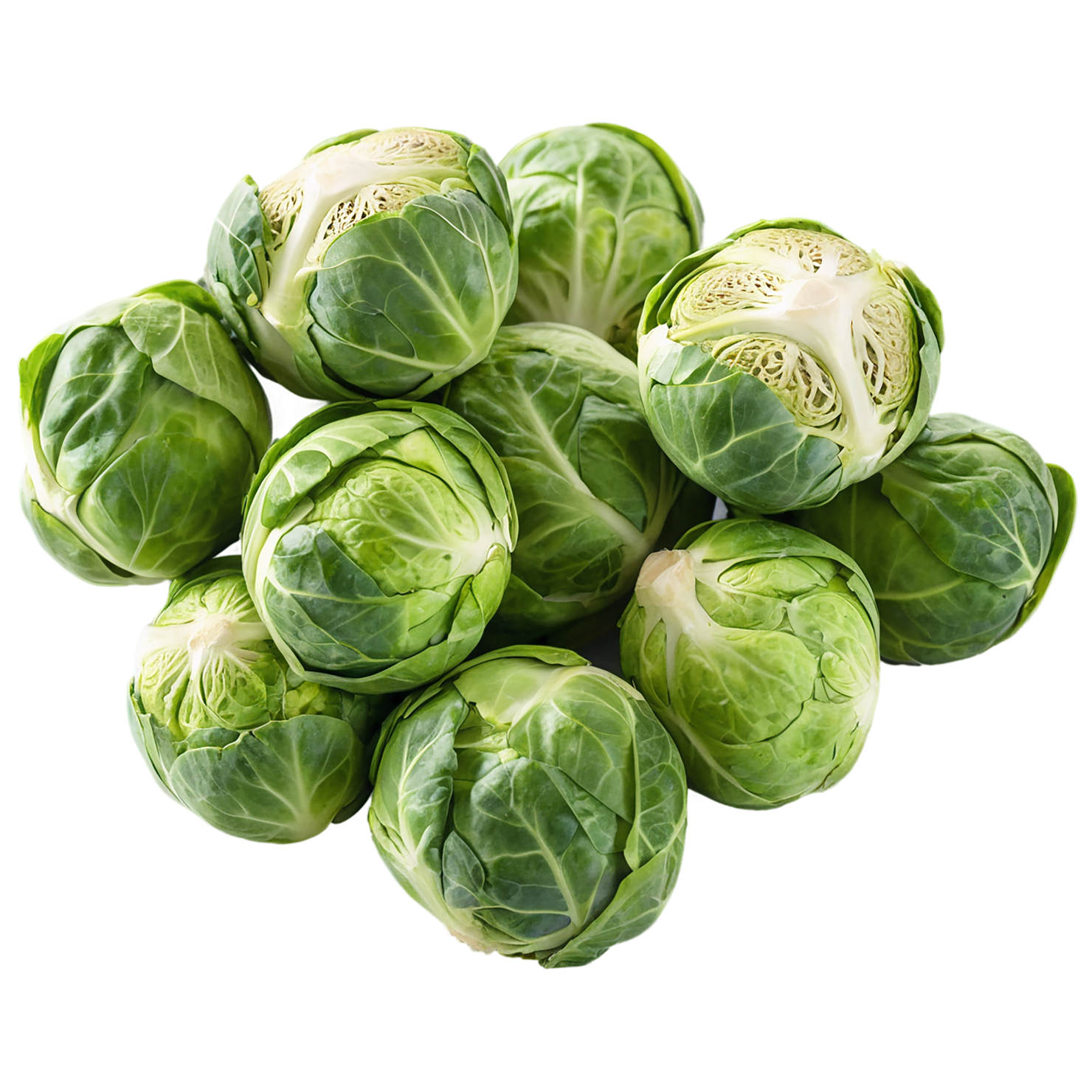 Brussels sprouts vegetables isolated on transparent background #10823