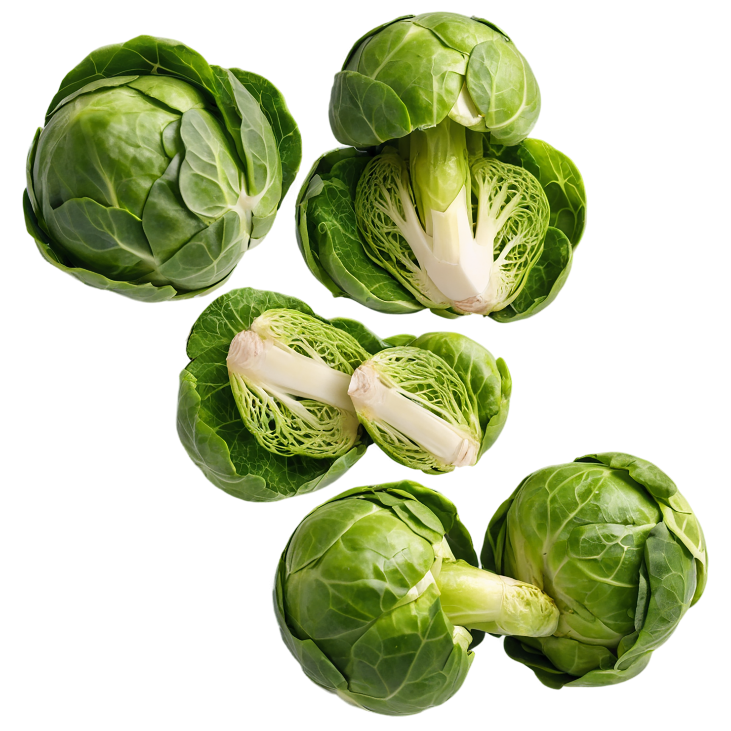Brussels sprouts vegetables isolated on transparent background #10834