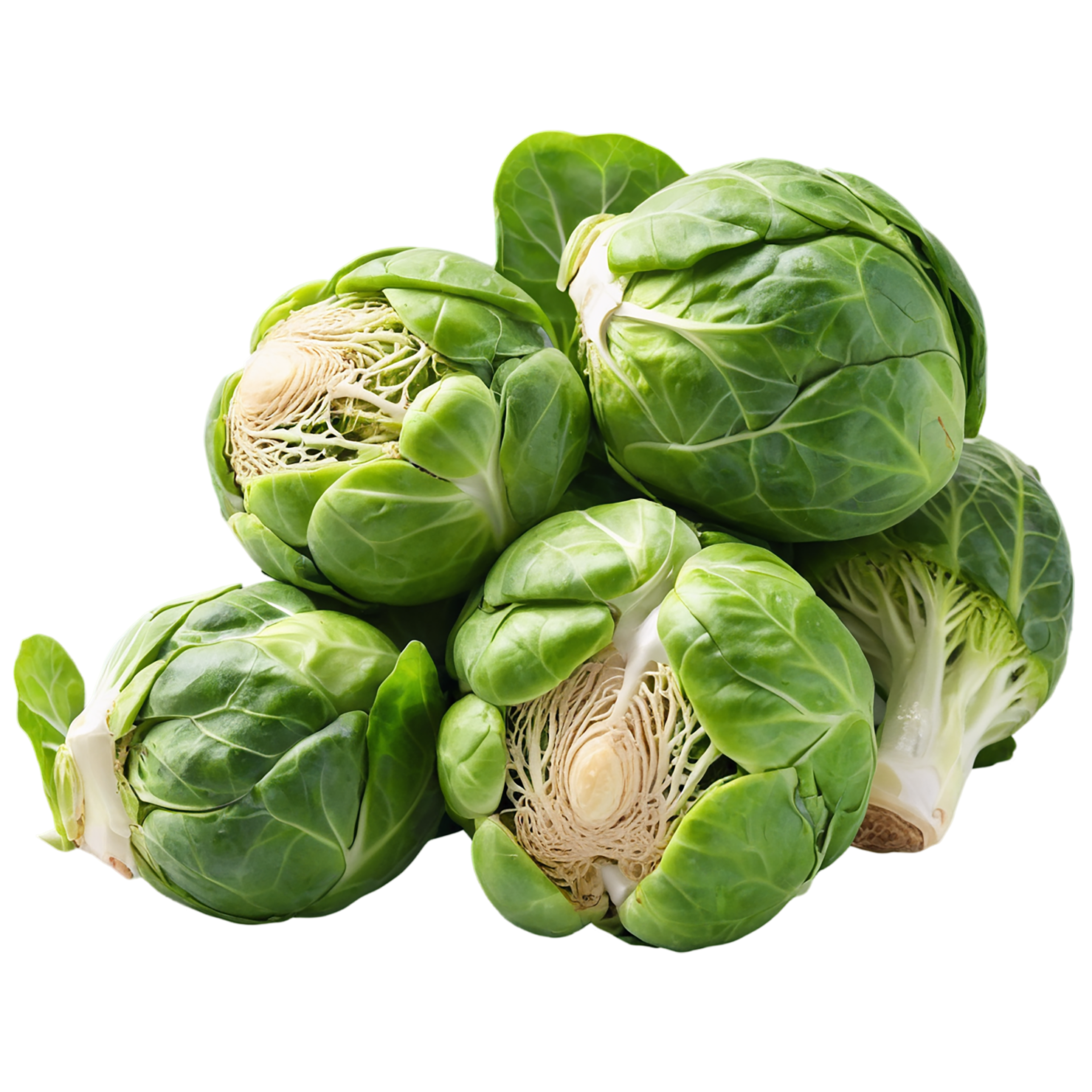 Brussels sprouts vegetables isolated on transparent background #10854